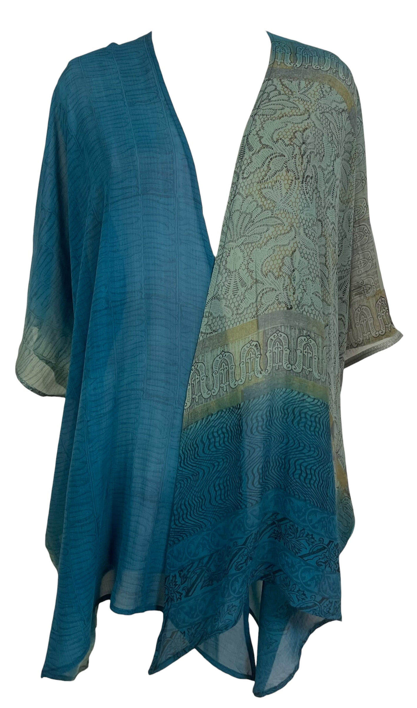 PRG9038 Sheer Avatar Pure Silk Cardigan
