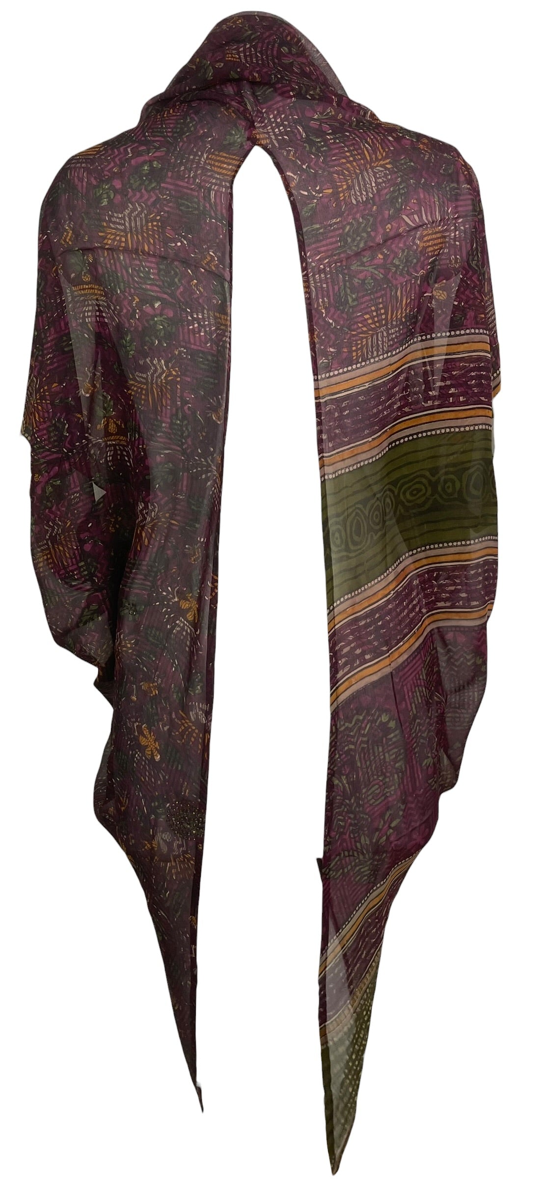 PRG9035 Sheer Wabi Sabi Pure Silk Cardigan