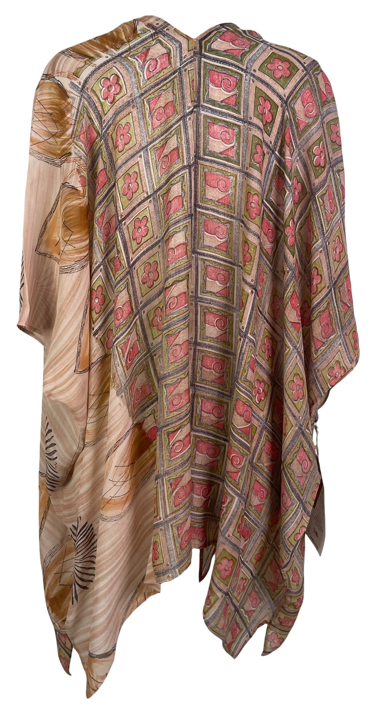 PRG9034 Sheer Wabi Sabi Pure Silk Cardigan