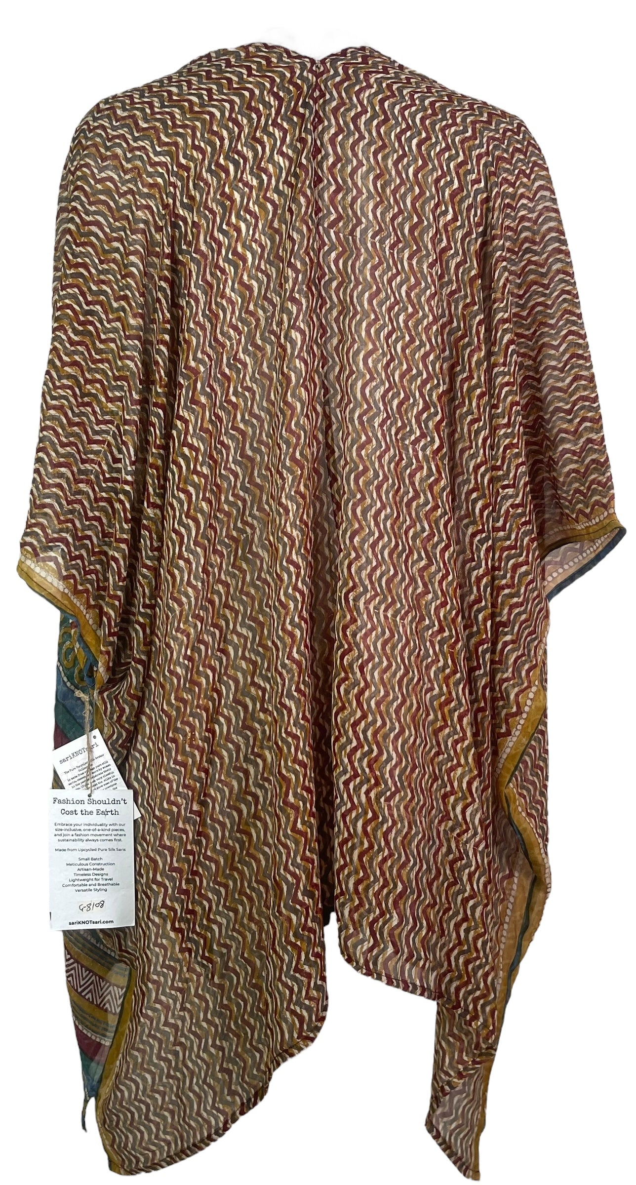 PRG8108 Sheer Avatar Pure Silk Cardigan