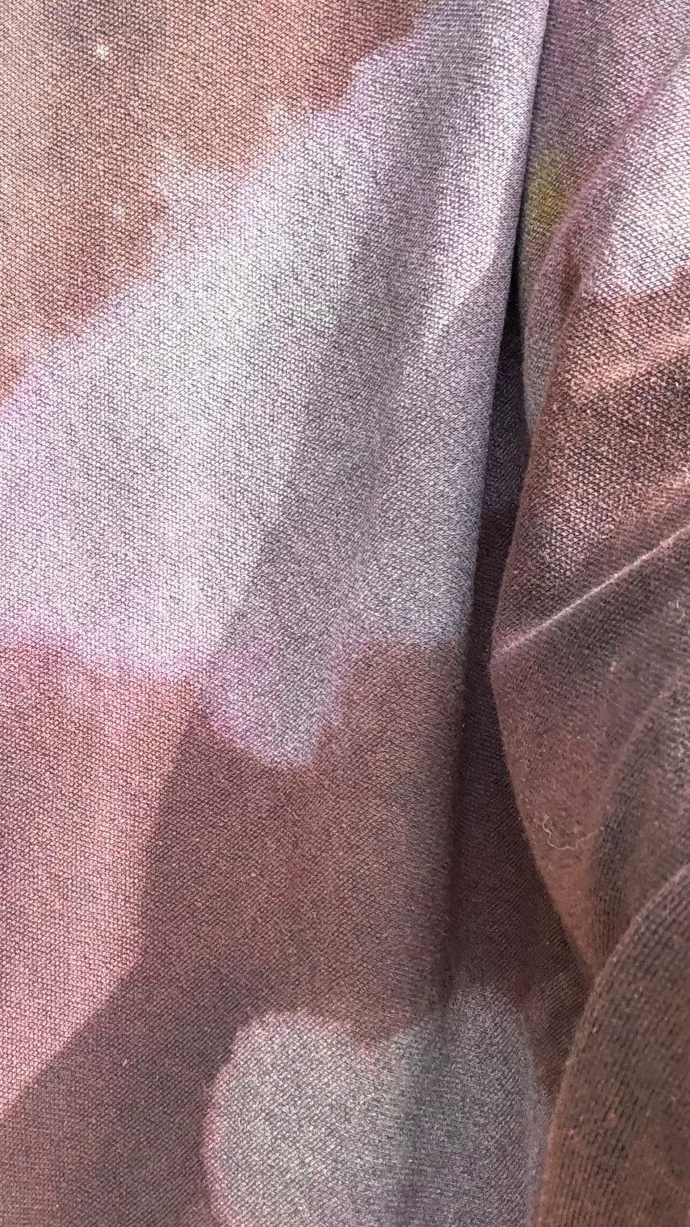 Hand-Dyed Full Length Grey and Brown Cotton Cape with Boiled Wool Detail by Pepin Designs #33