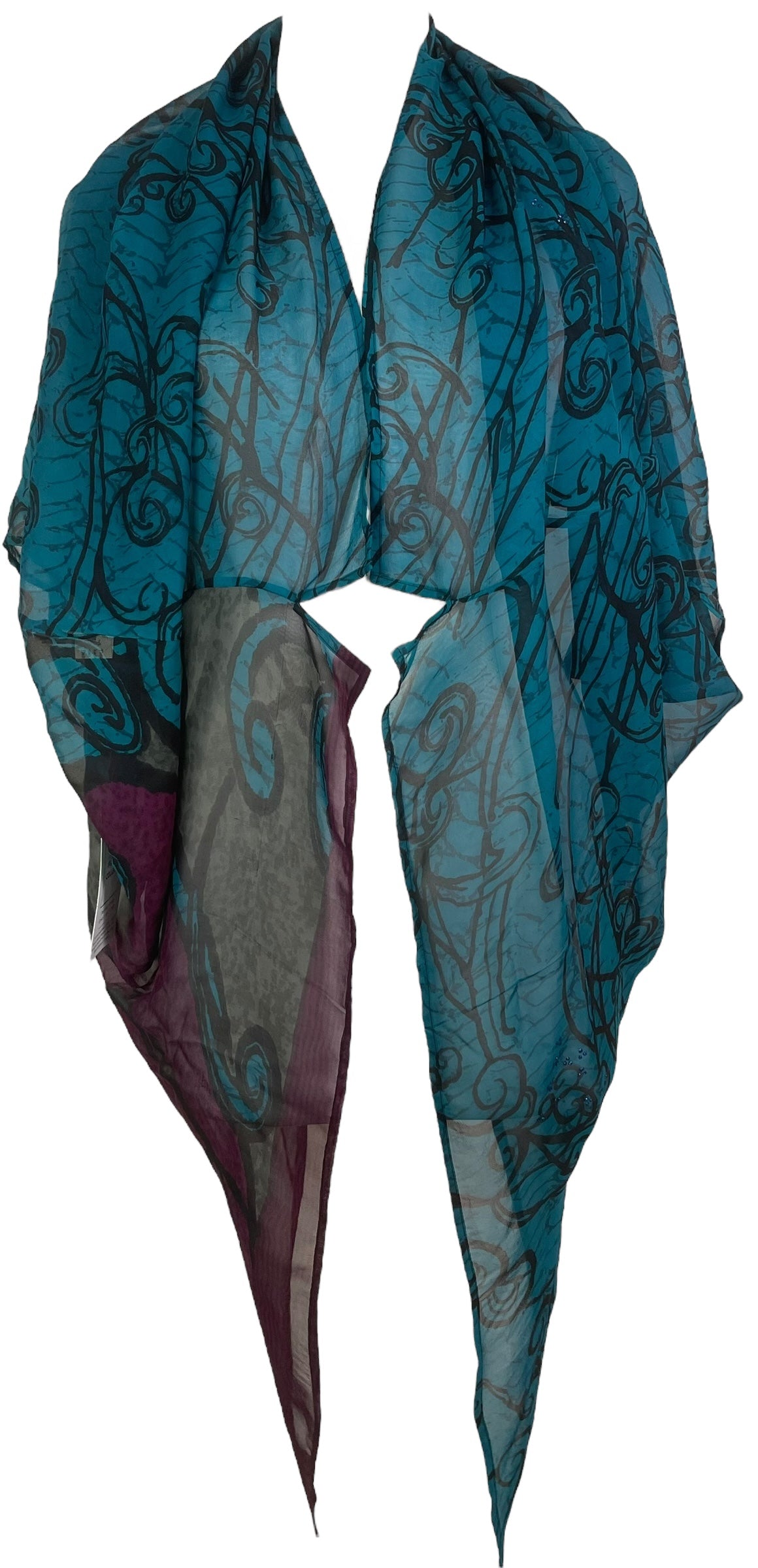 PRG8151 Sheer Avatar Pure Silk Cardigan