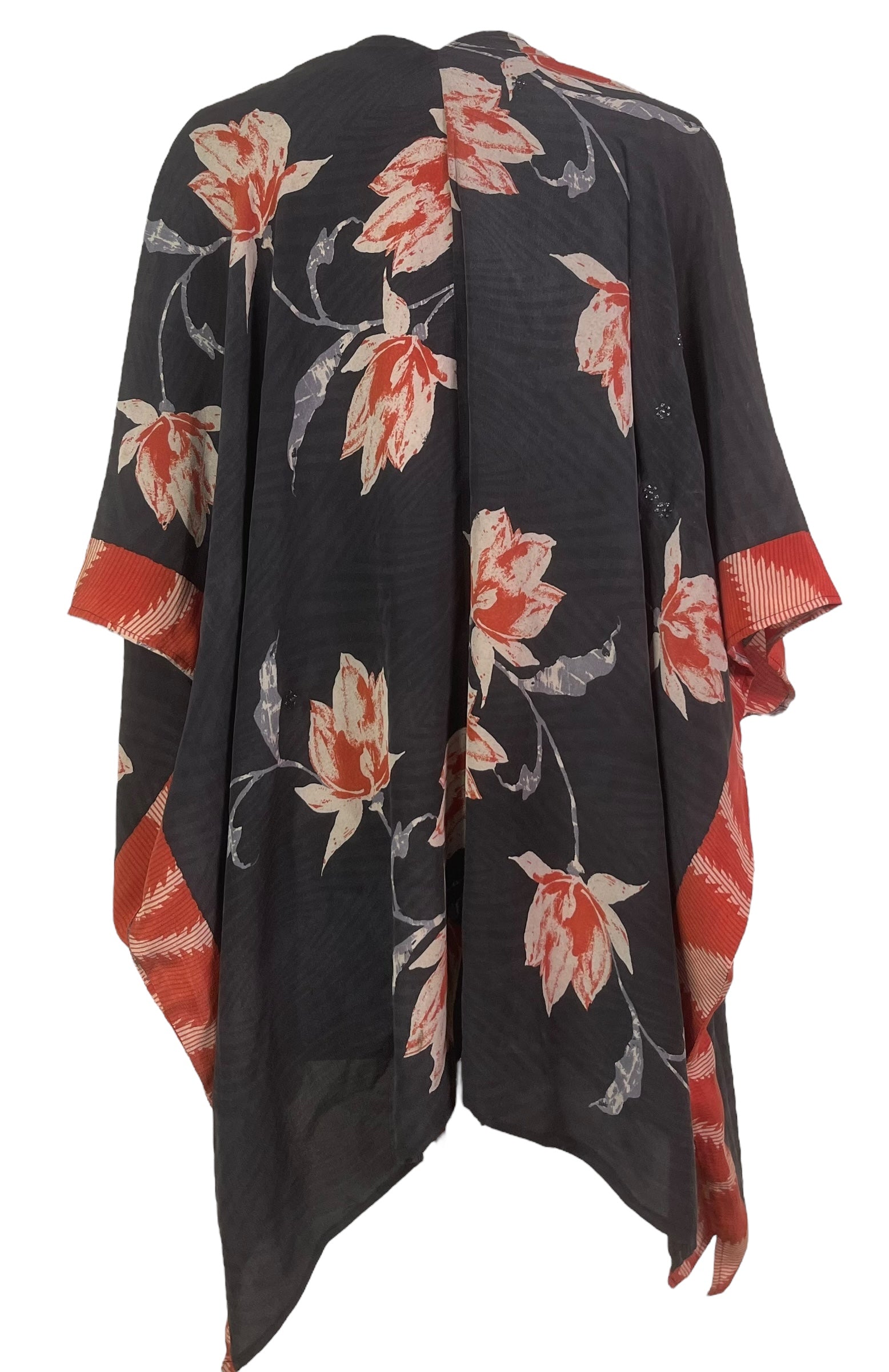 PREVIEW PRC8159 Avatar Pure Silk Cardigan by FEBRUARY2026 – Handmade ethical Cardigan from sariKNOTsari using upcycled silk. Designed in Canada for travel and slow fashion, loved from Toronto to LA to Sydney.