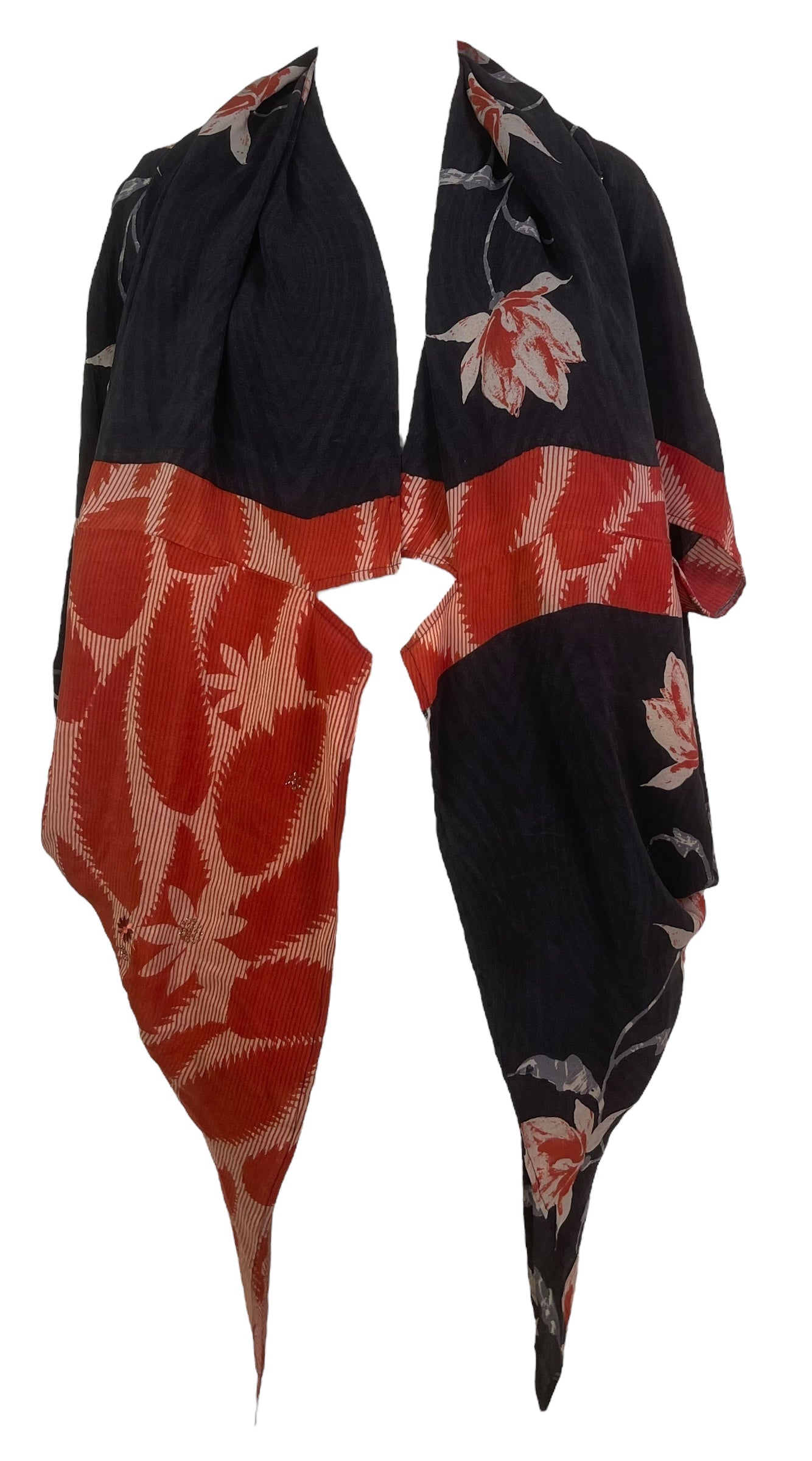 PREVIEW PRC8159 Avatar Pure Silk Cardigan by FEBRUARY2026 – Handmade ethical Cardigan from sariKNOTsari using upcycled silk. Designed in Canada for travel and slow fashion, loved from Toronto to LA to Sydney.