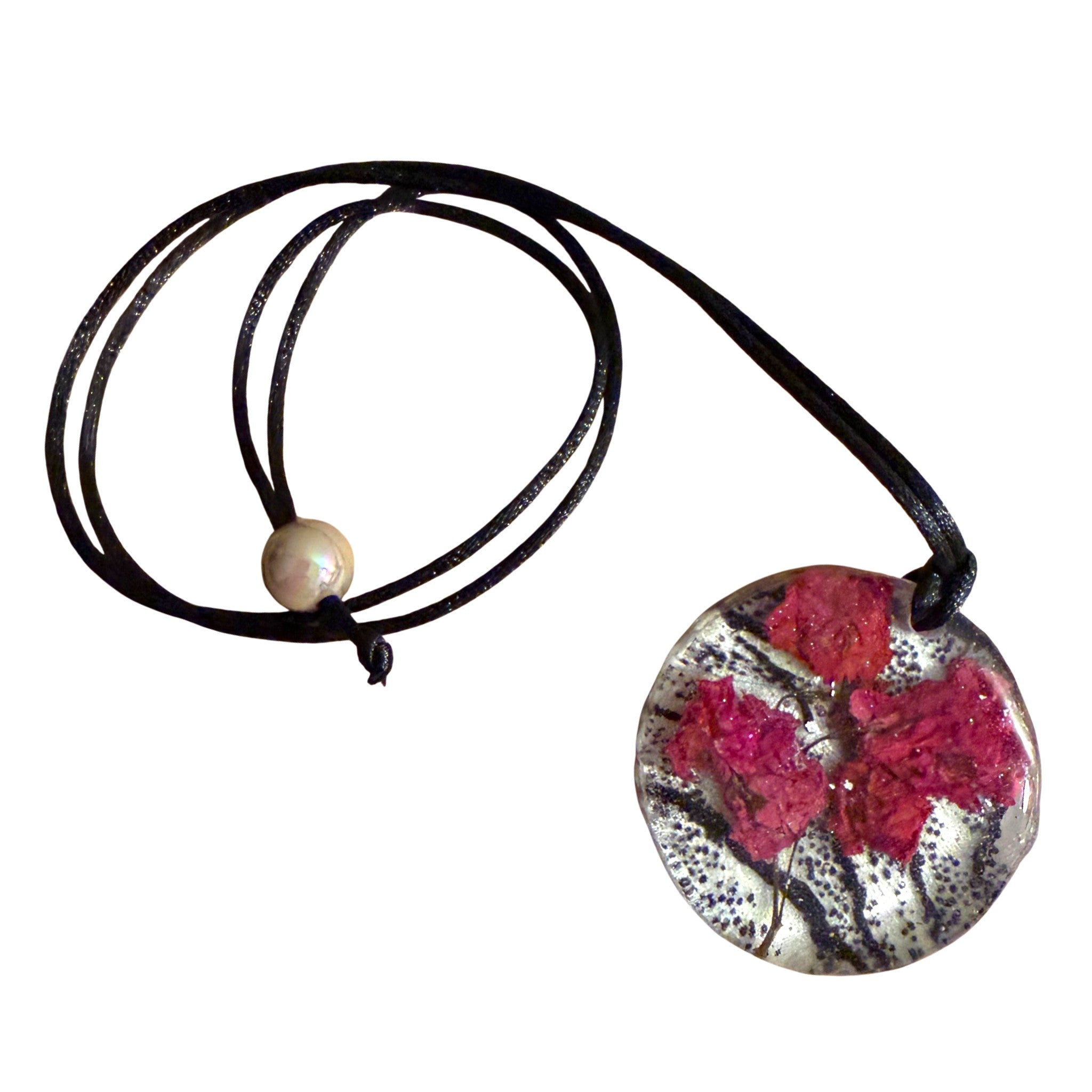 Fuchsia Bougainvillea Pendant