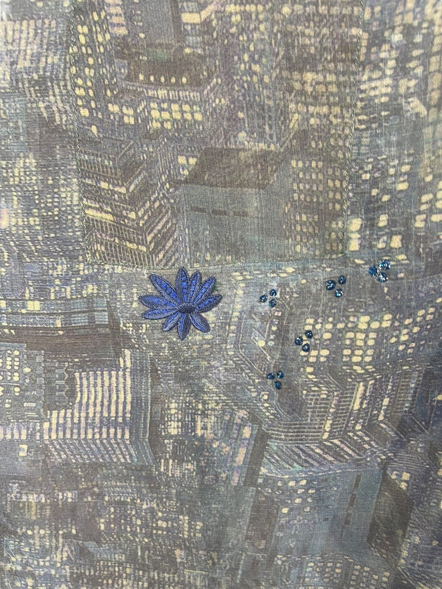 PREVIEW PRG8143 Sheer Avatar Pure Silk Cardigan by FEBRUARY2026 – Handmade ethical Cardigan from sariKNOTsari using upcycled silk. Designed in Canada for travel and slow fashion, loved from Toronto to LA to Sydney.