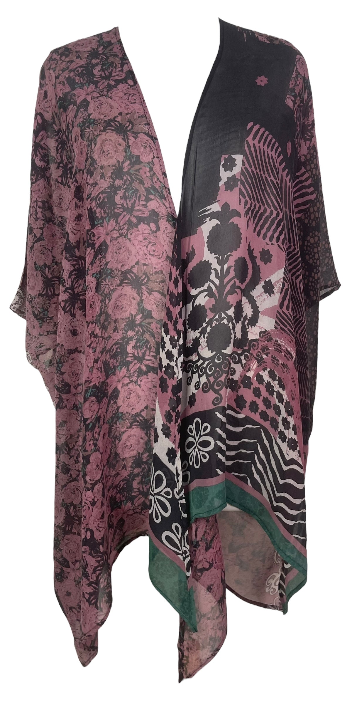 PRG8119 Sheer Wabi Sabi Pure Silk Cardigan