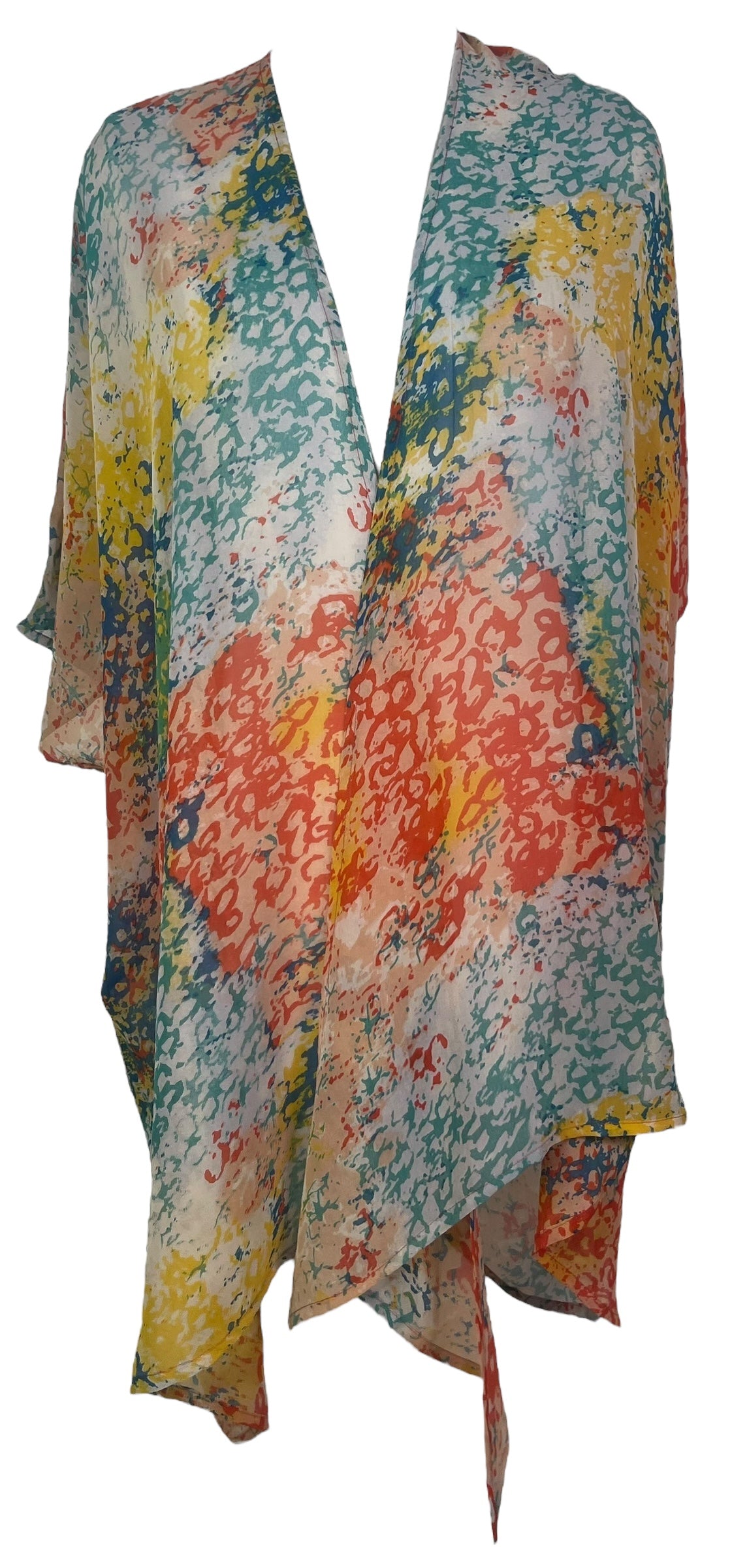 PRG8109 Sheer Wabi Sabi Pure Silk Cardigan