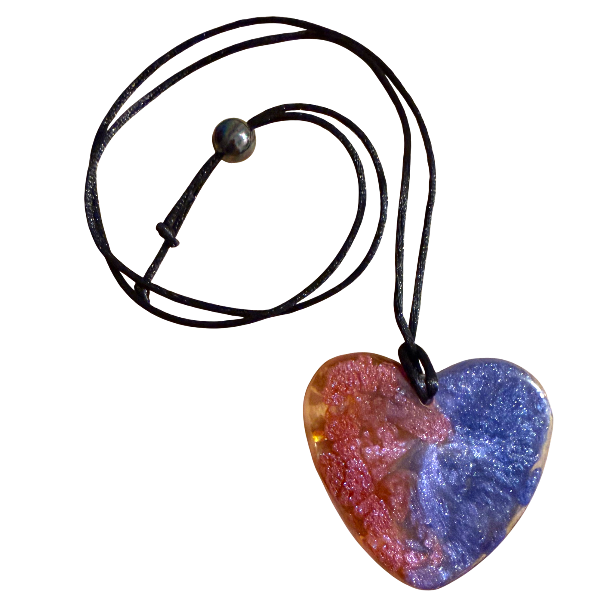 Red and Purple Heart Pendant