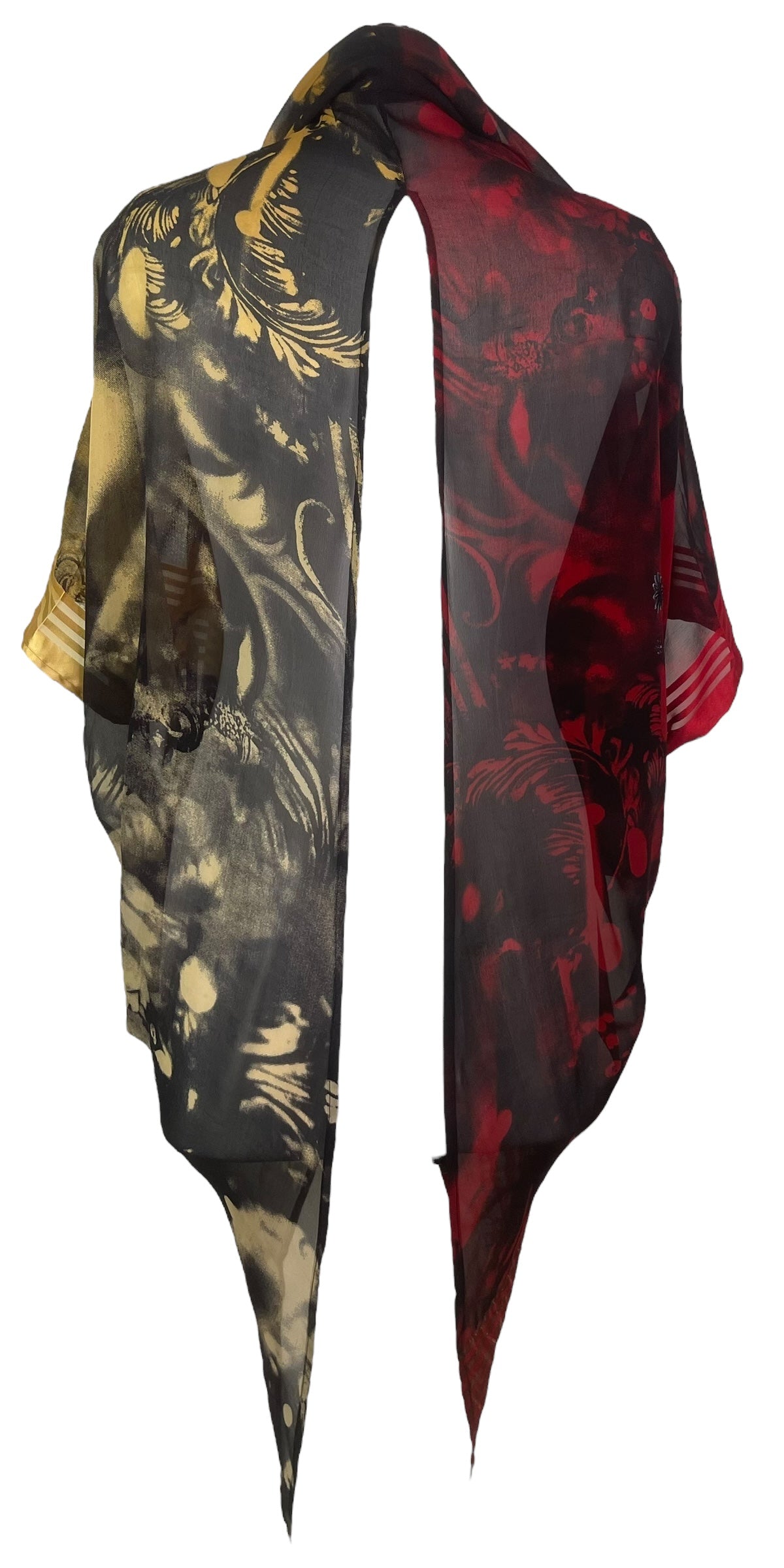 PRG8152 Sheer Wabi Sabi Pure Silk Cardigan