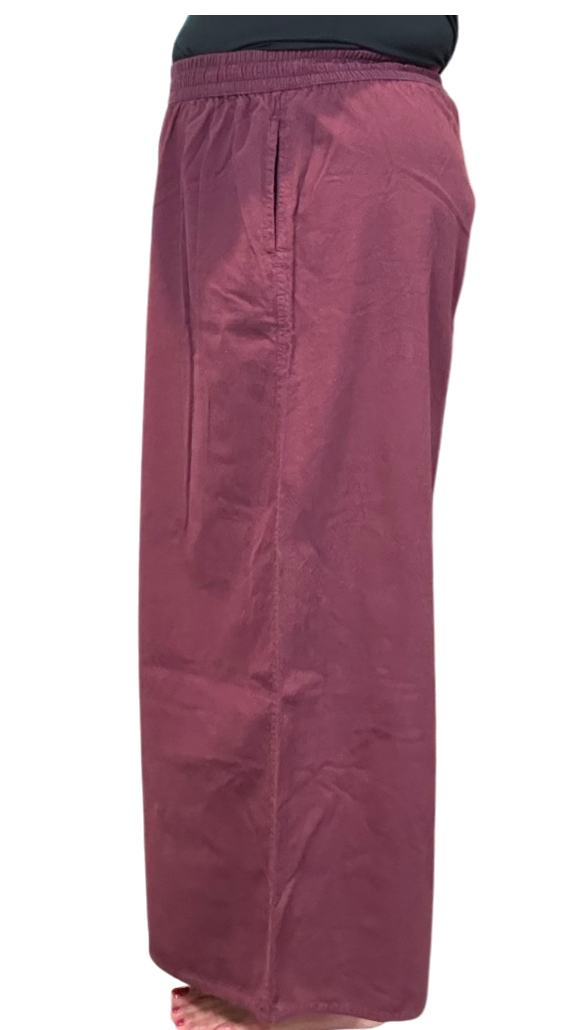 Purple Cotton Palazzo Pants