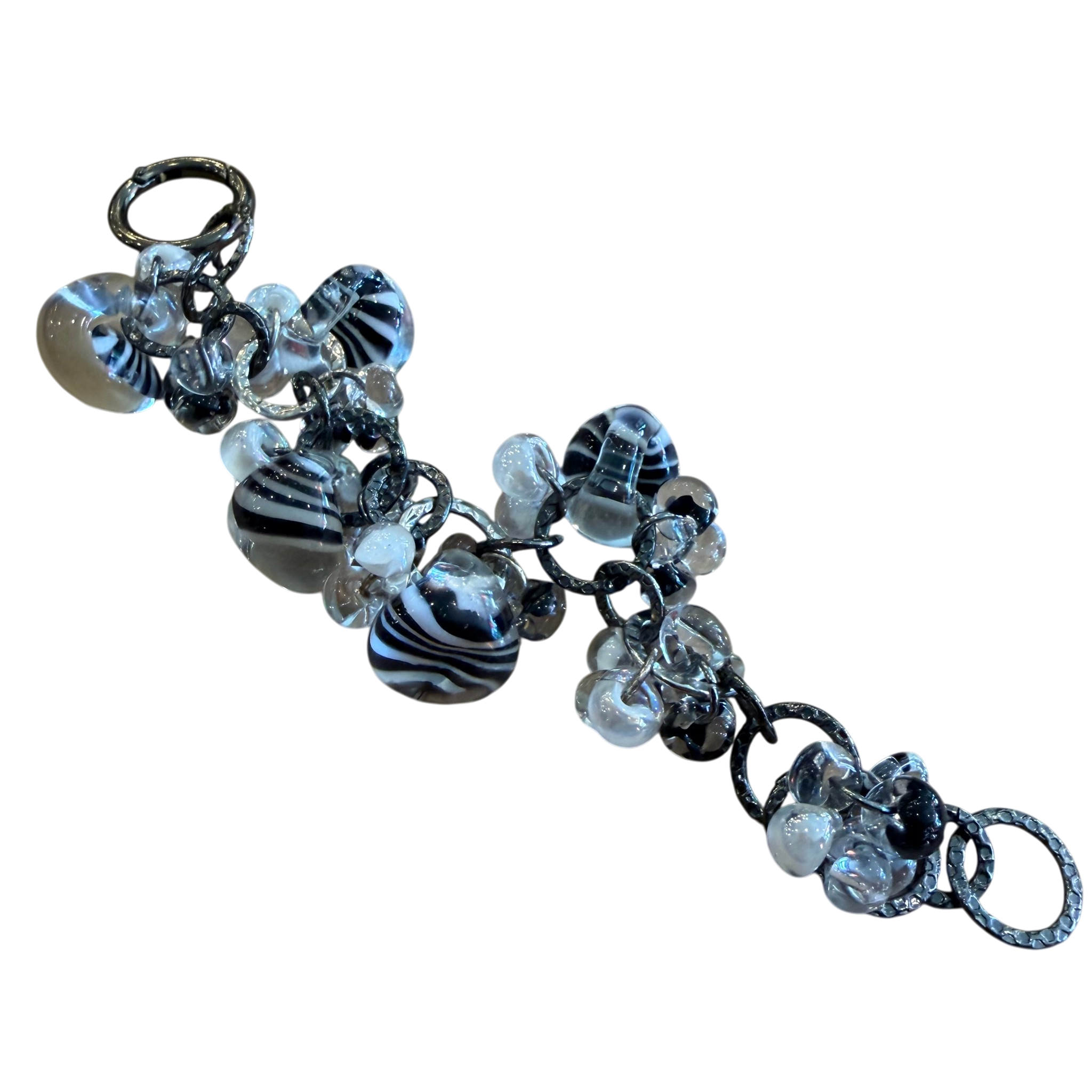 Zebra Glass Bracelet