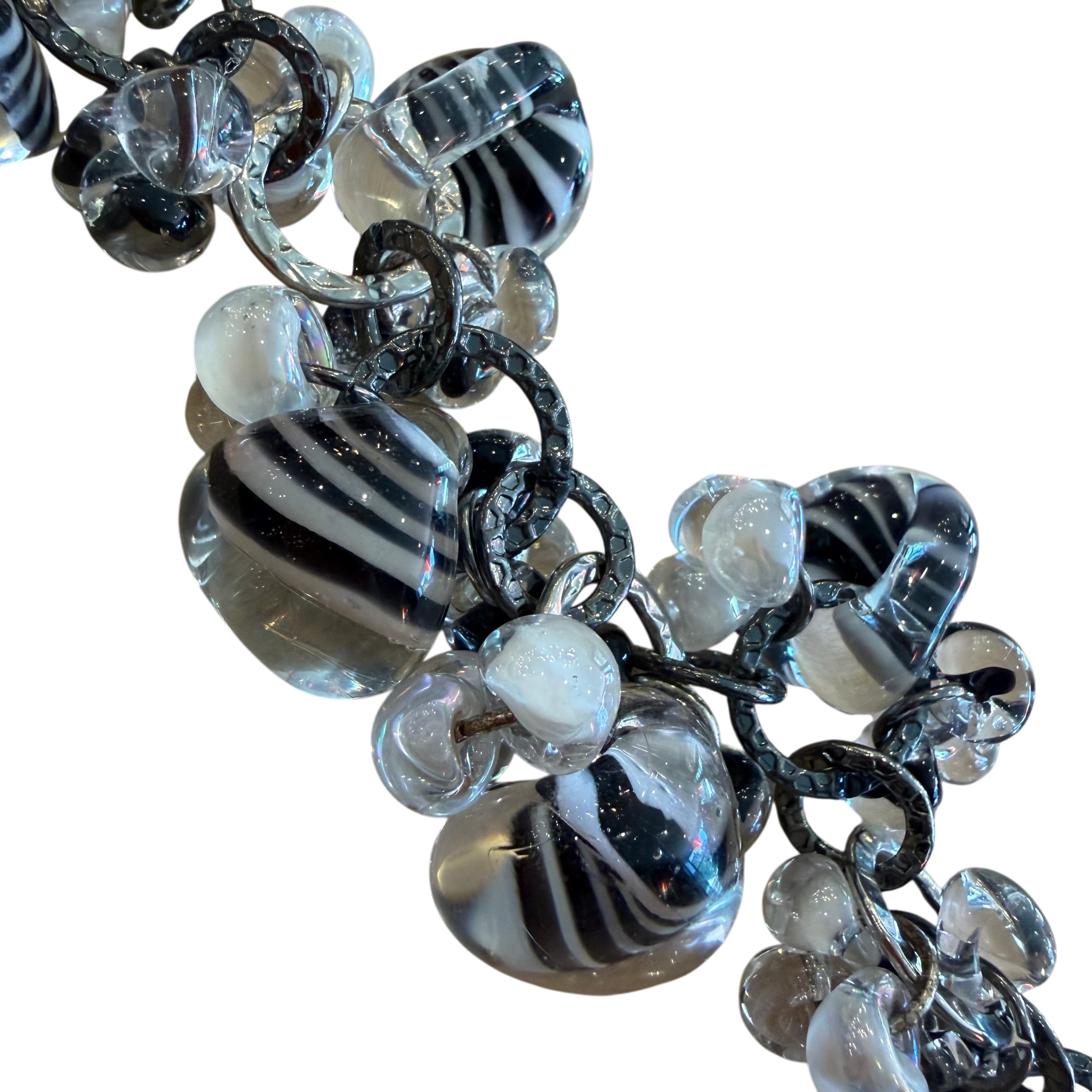 Zebra Glass Bracelet