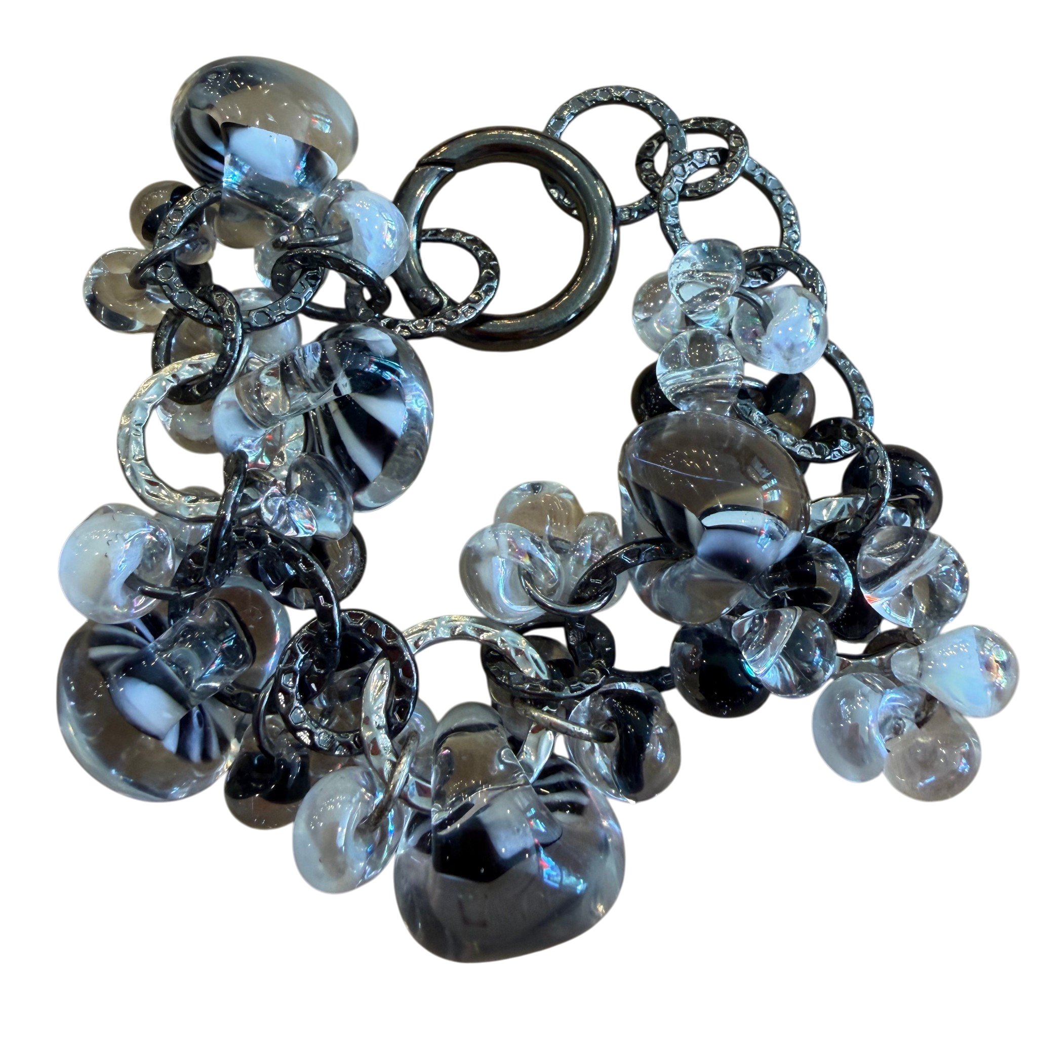 Zebra Glass Bracelet