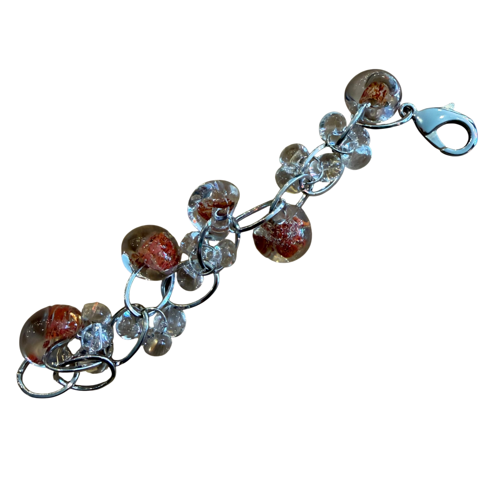 Cinnamon Twist Glass Bracelet