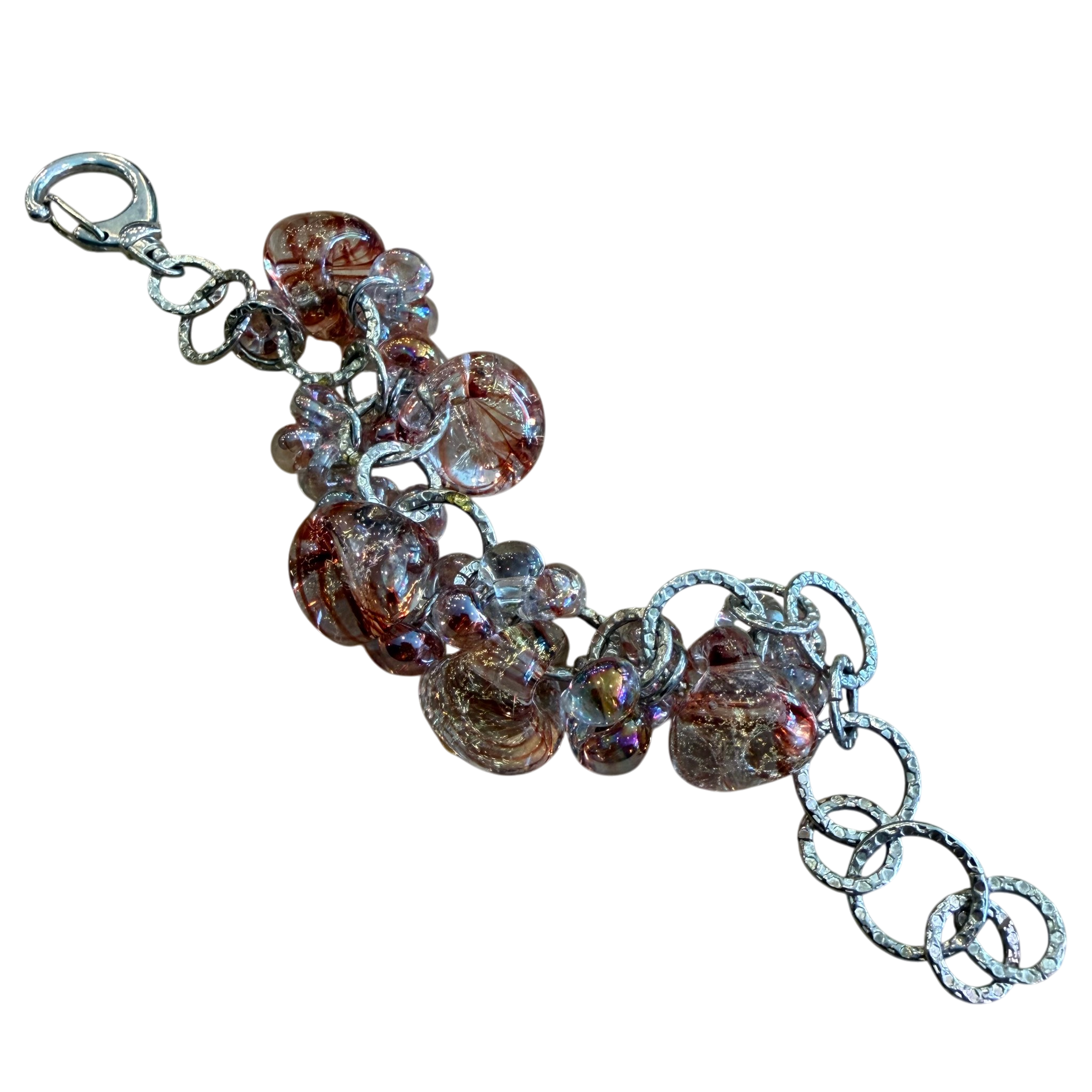 Cinnamon Twist Glass Bracelet