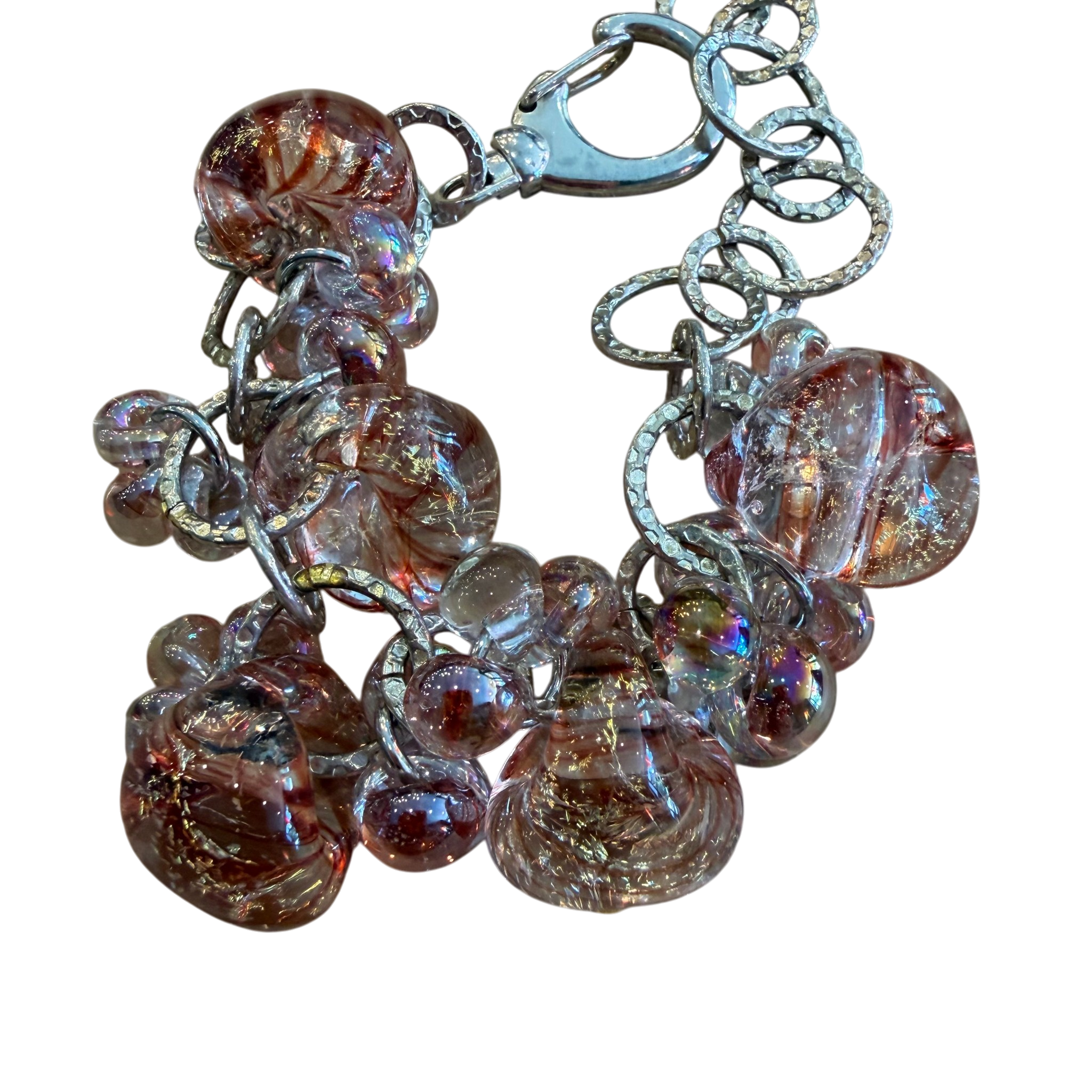 Cinnamon Twist Glass Bracelet