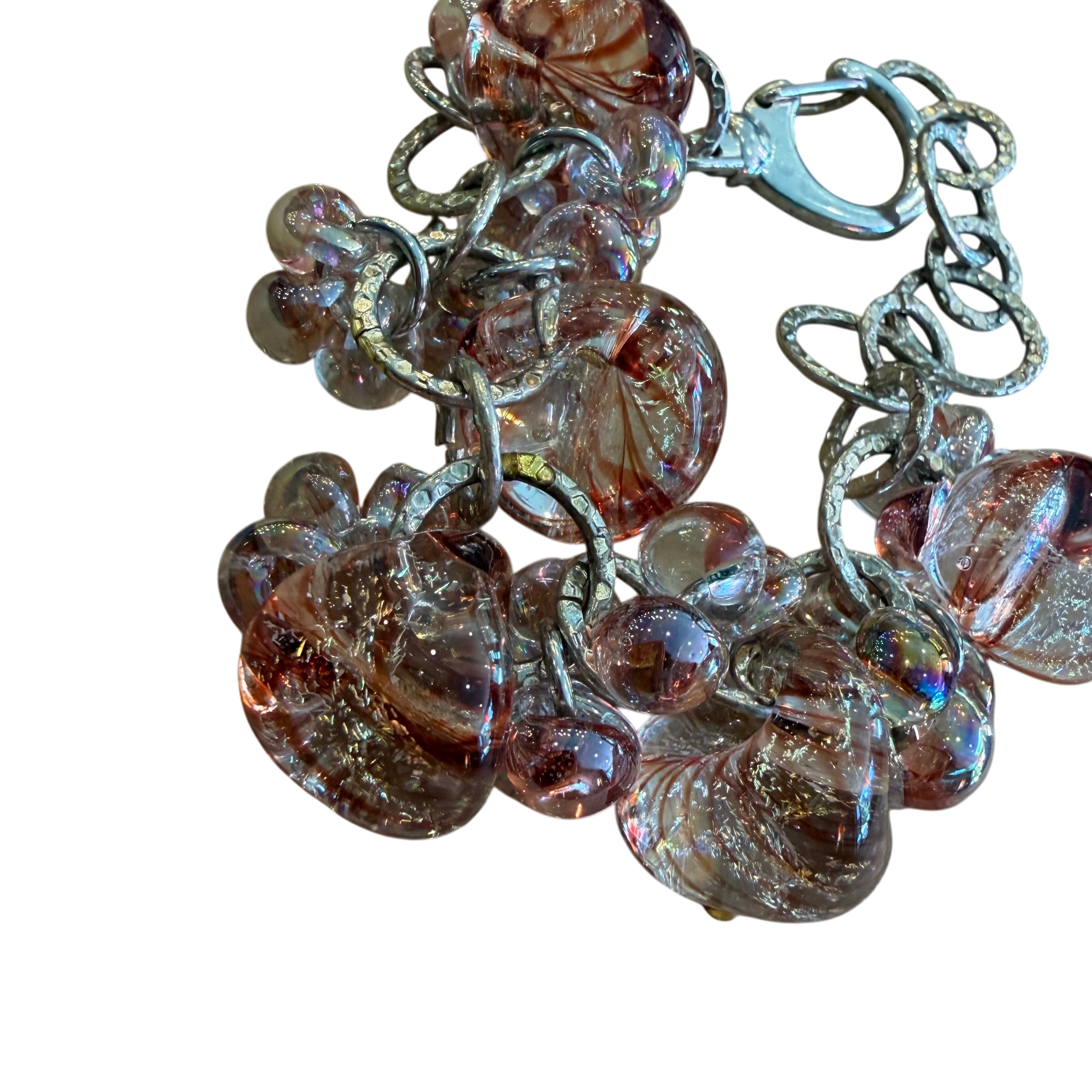 Cinnamon Twist Glass Bracelet