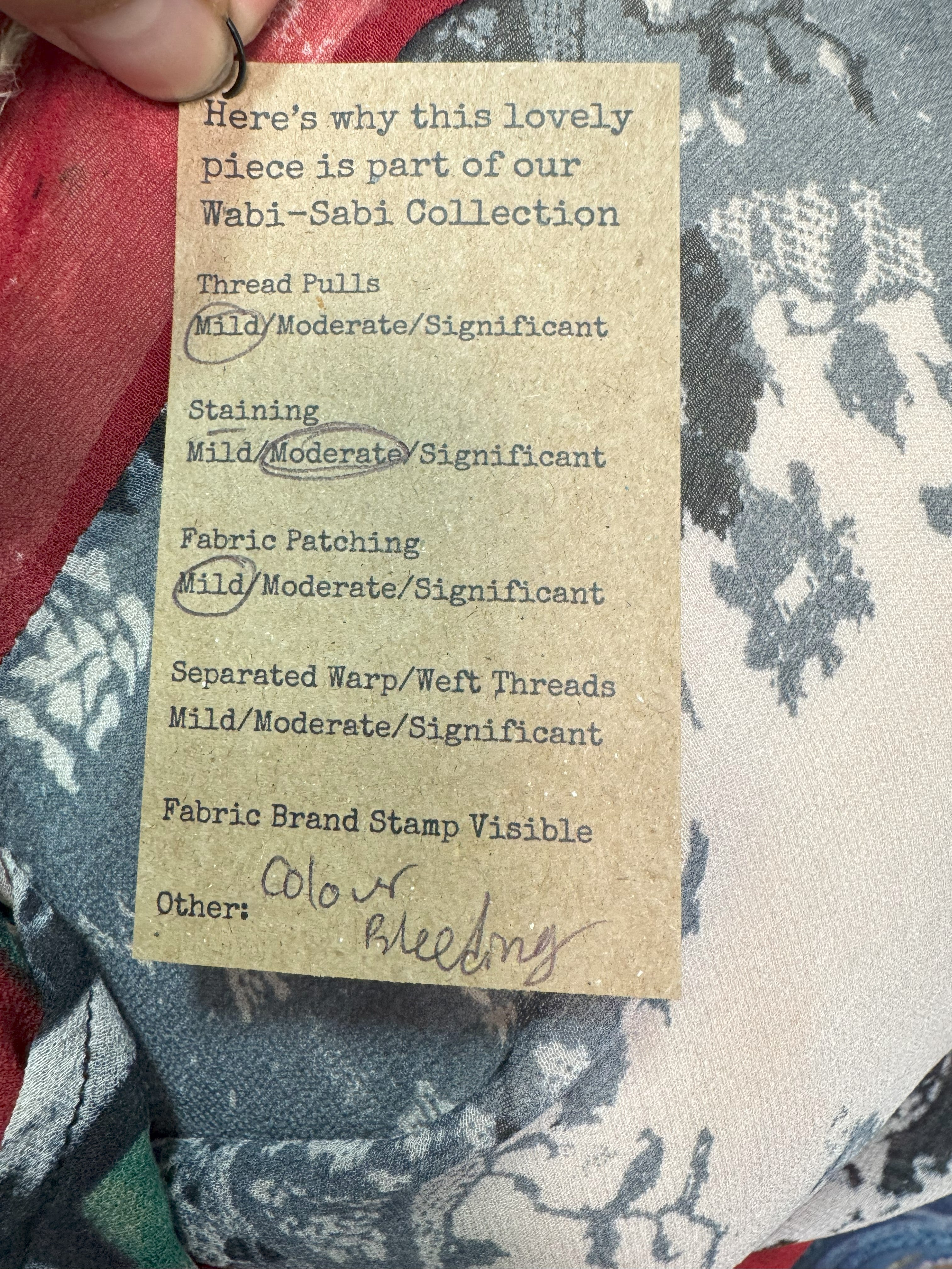 PRG7079 Sheer Wabi Sabi Pure Silk Waterfall Top