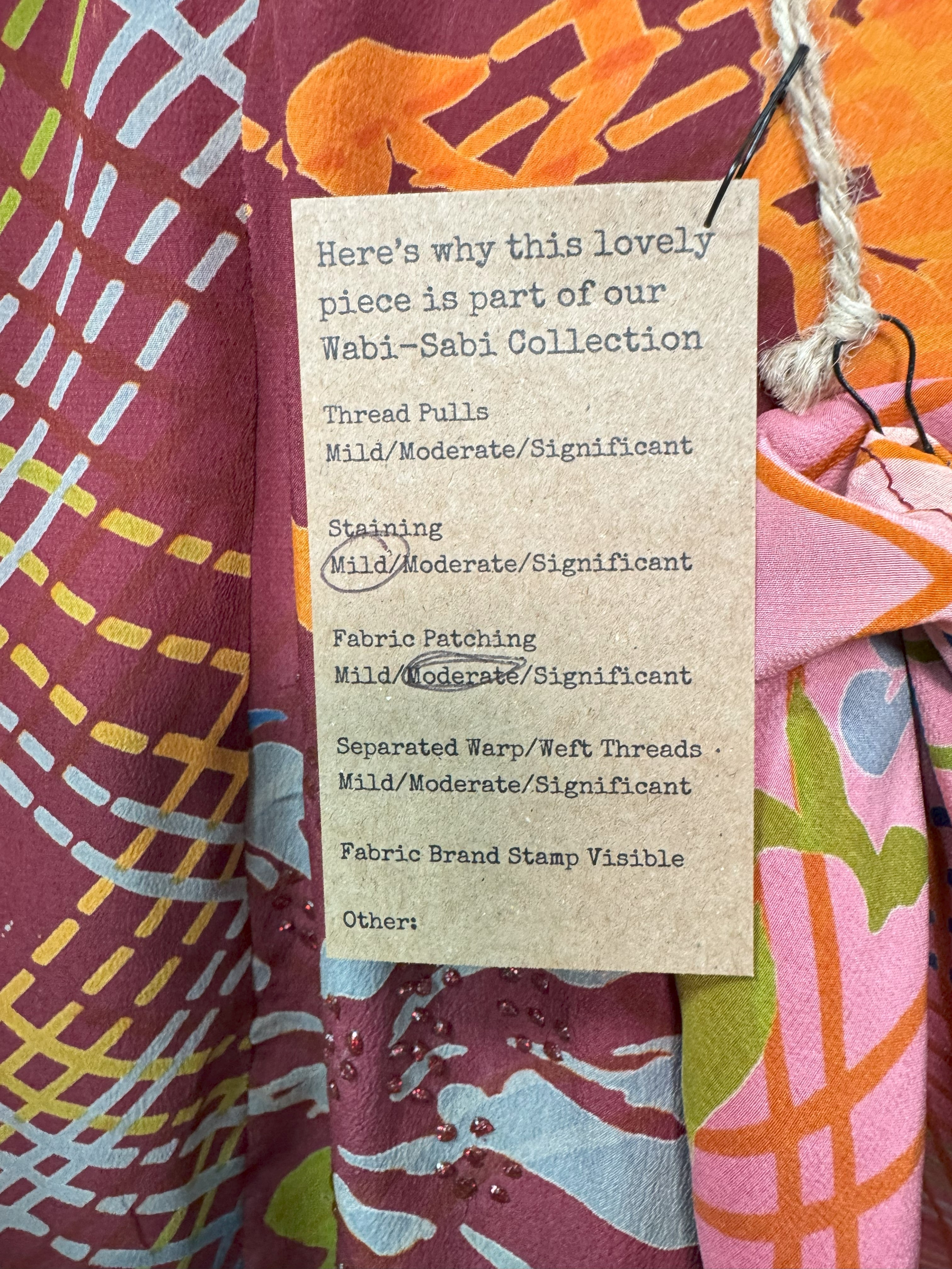 PRC6995 Wabi Sabi Pure Silk Waterfall Top