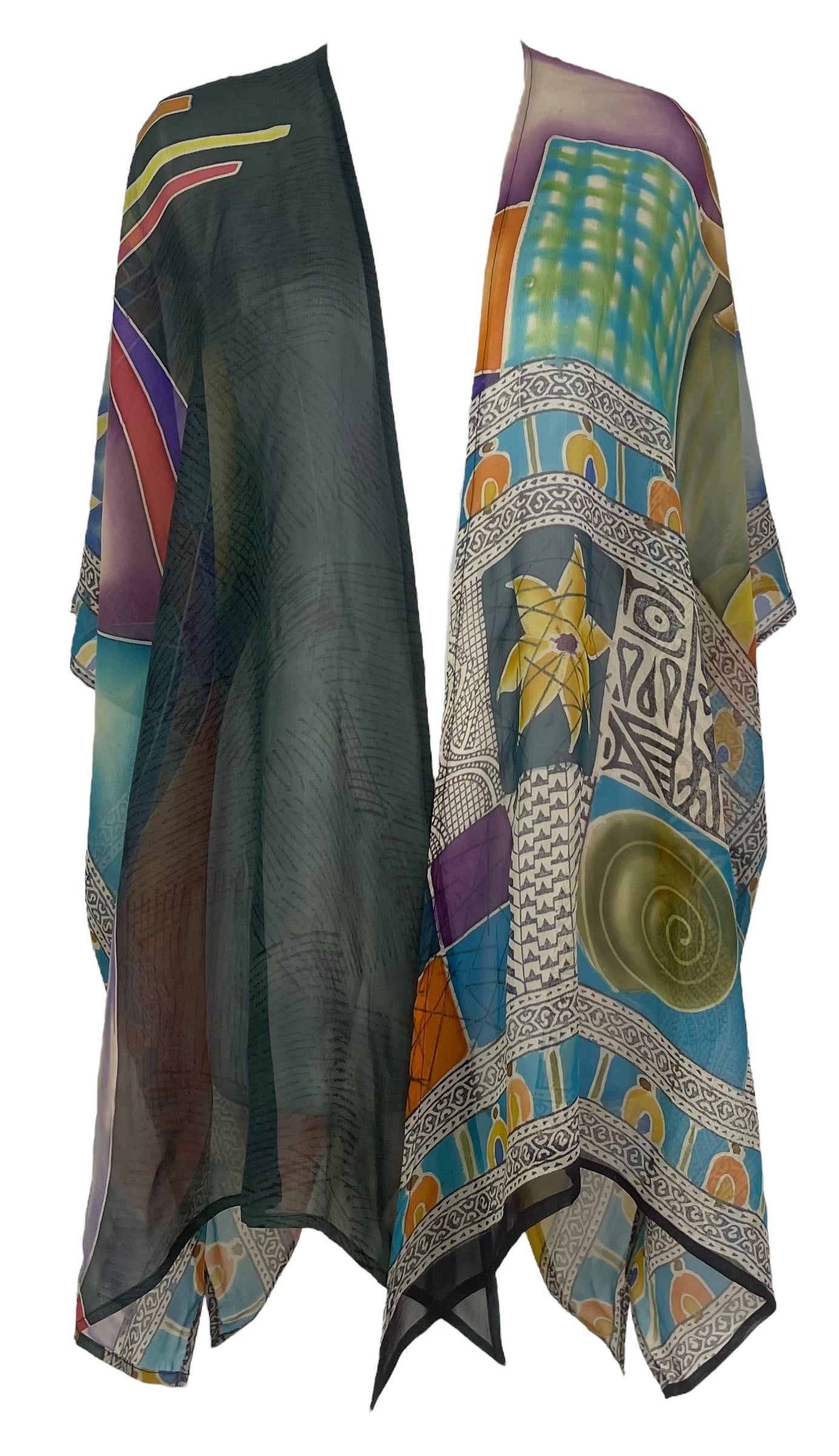 PRG8141 Sheer Wabi Sabi Pure Silk Cardigan