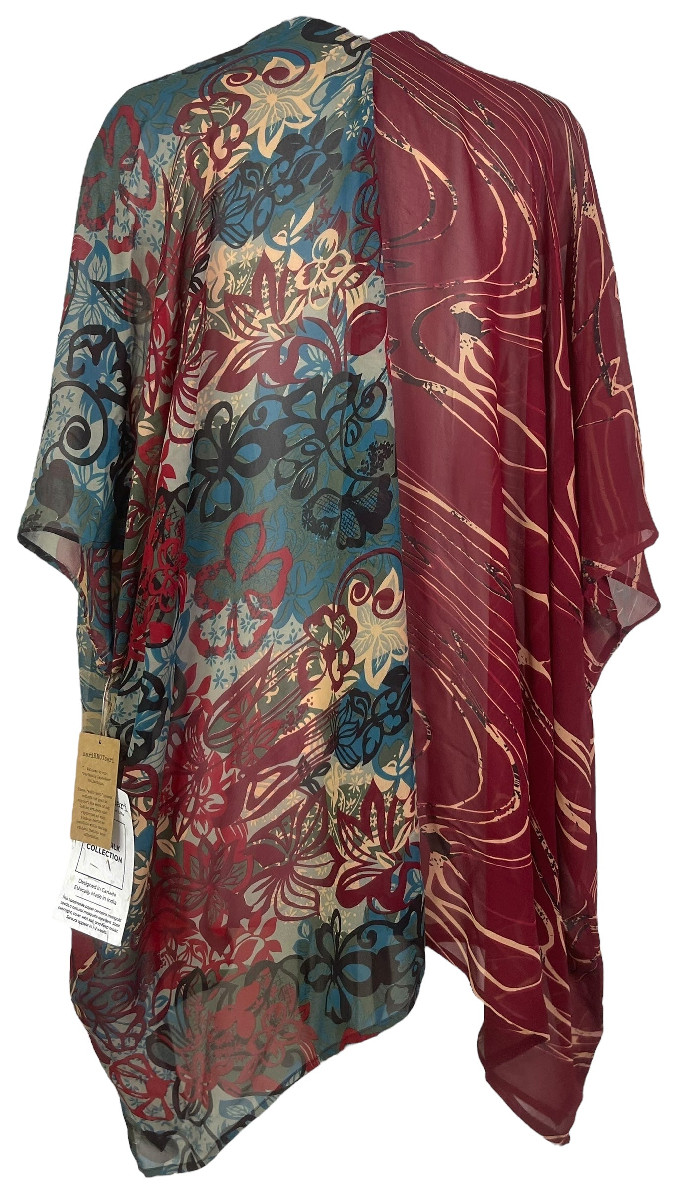 PREVIEW PRG8115 Sheer Wabi Sabi Pure Silk Cardigan