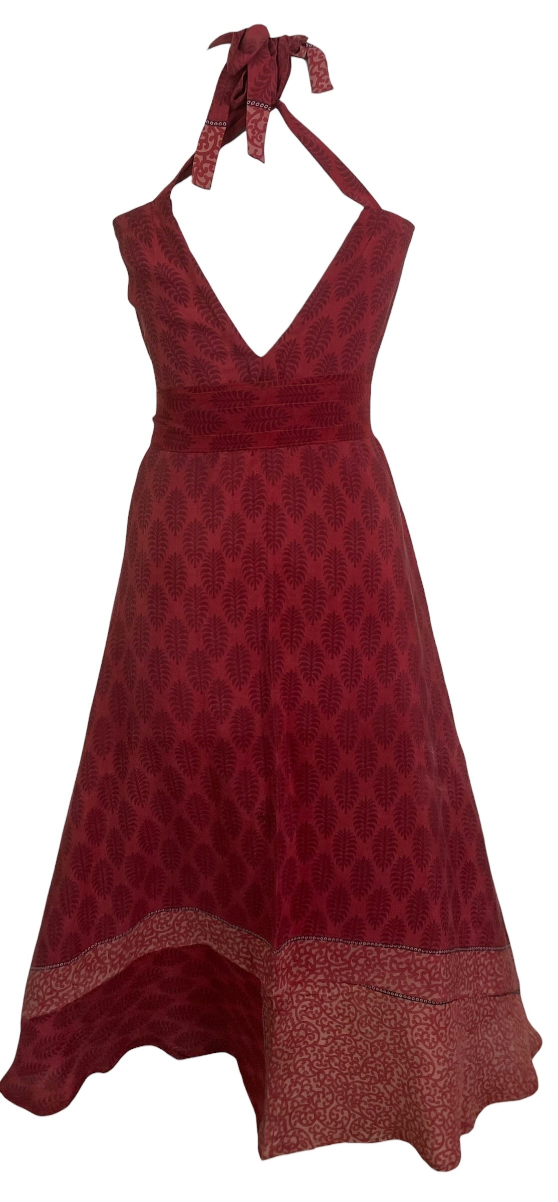 PRC8990 Avatar Pure Silk Maxi Dress with Belt
