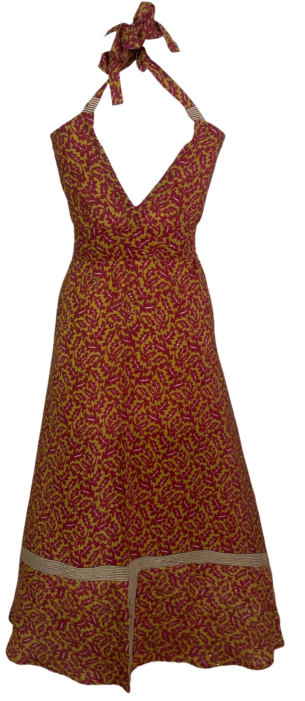 PRC8994 Avatar Pure Silk Maxi Dress with Belt