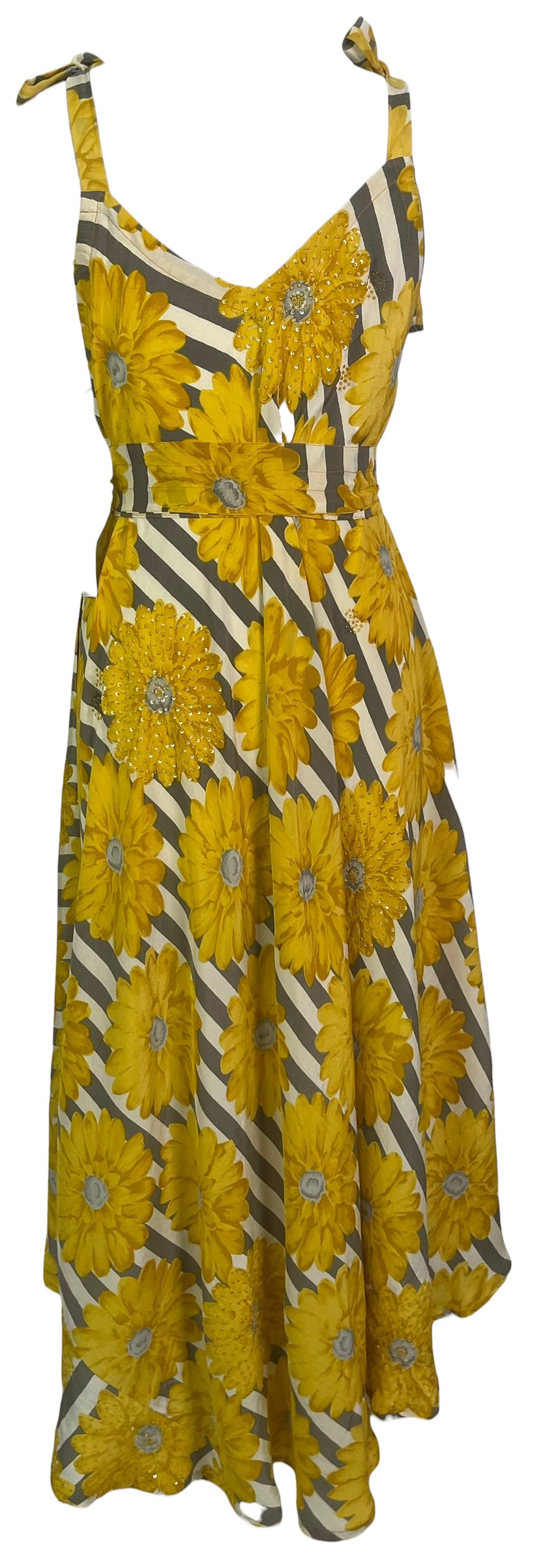PRC8993 Avatar Pure Silk Maxi Dress with Belt