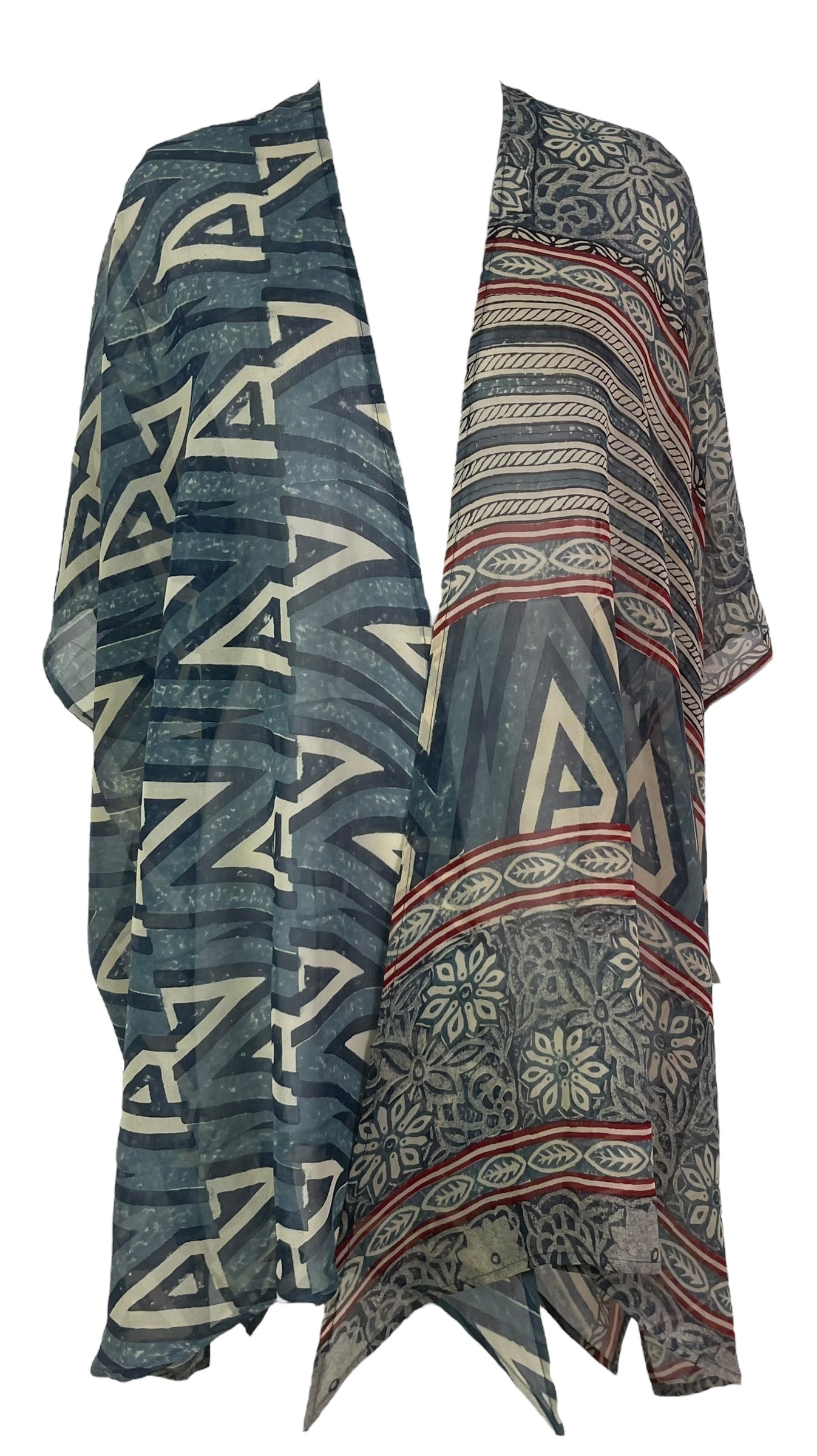 PRG8104 Sheer Wabi Sabi Pure Silk Cardigan