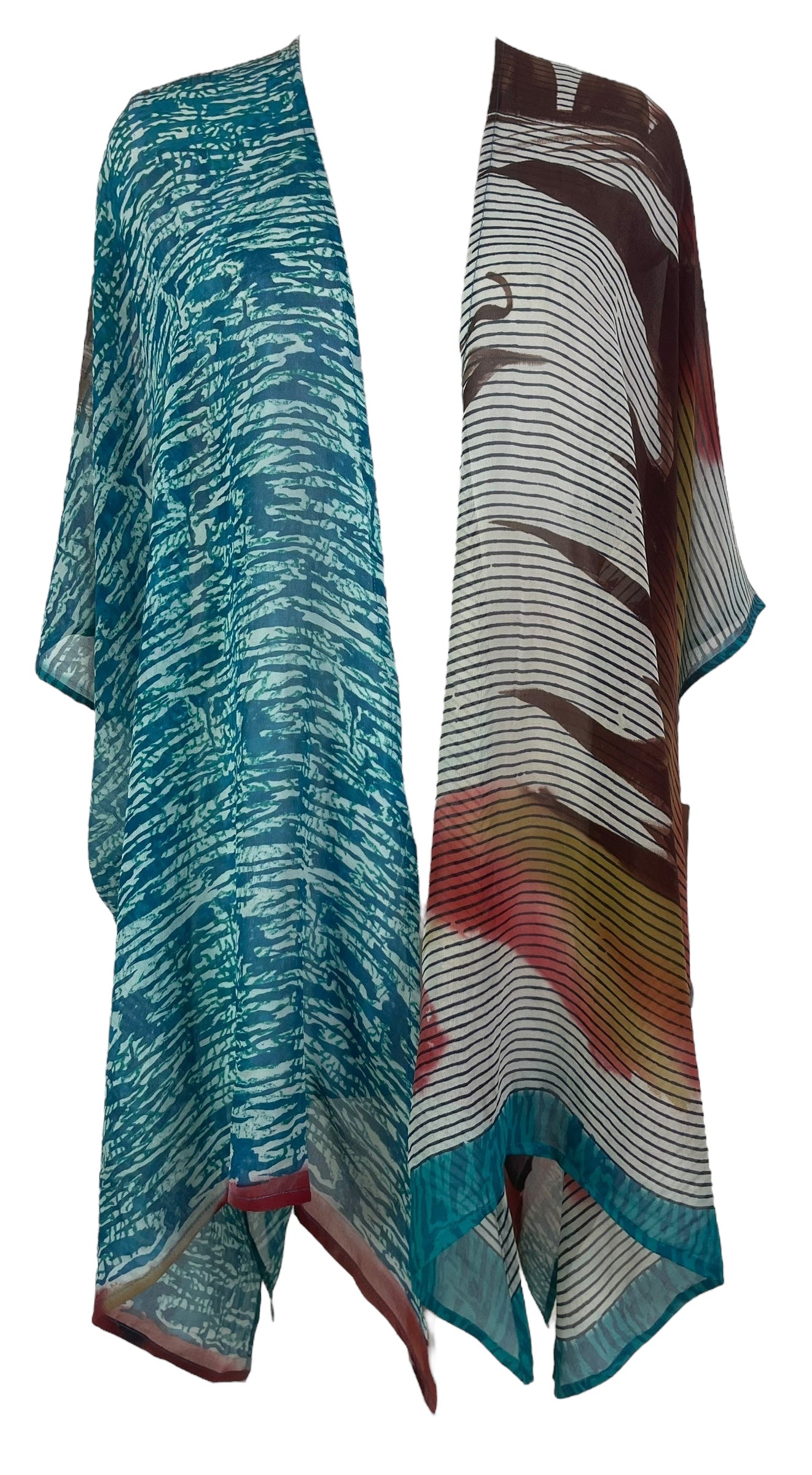 PRG8134 Sheer Wabi Sabi Pure Silk Cardigan