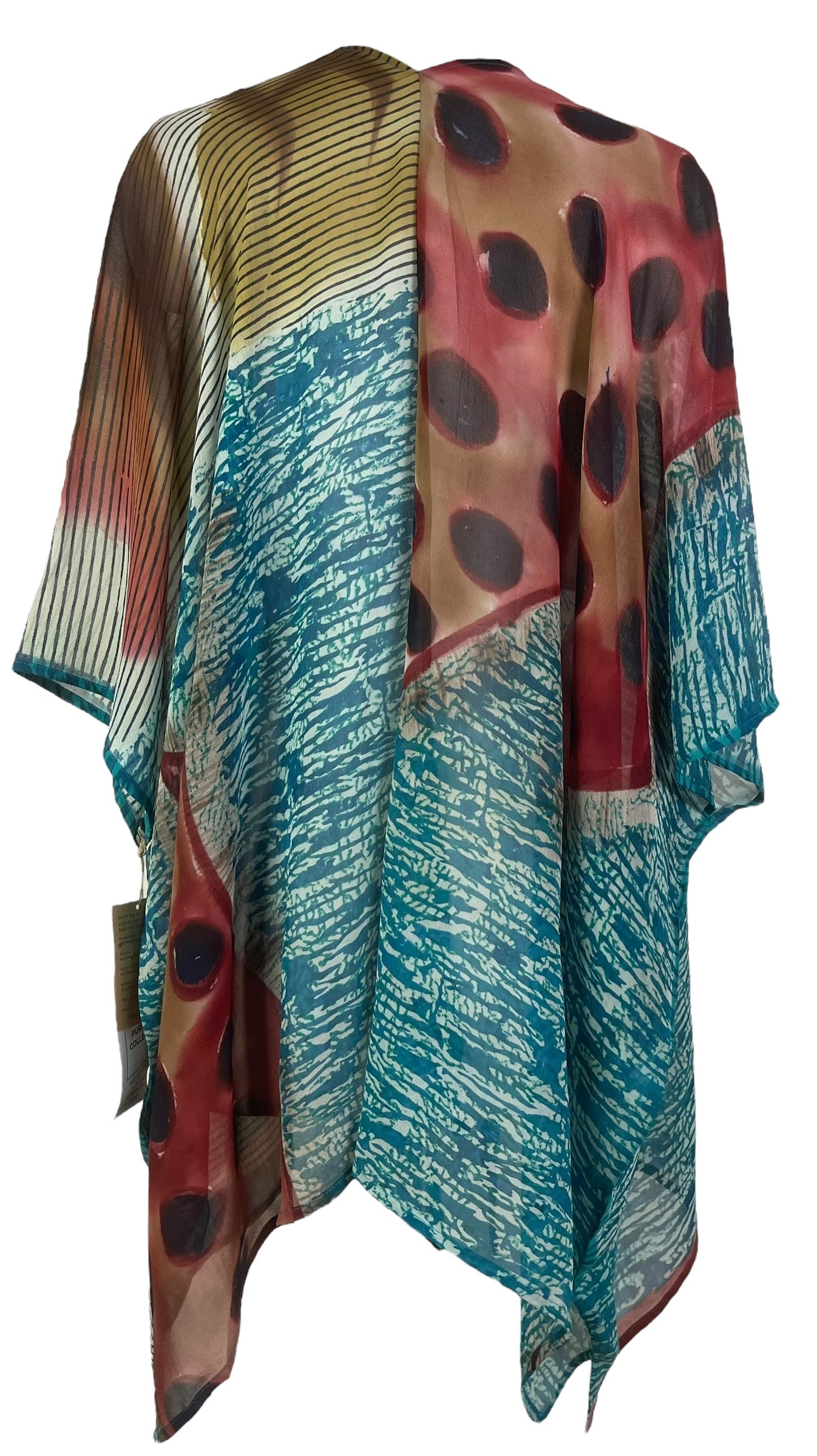 PRG8134 Sheer Wabi Sabi Pure Silk Cardigan