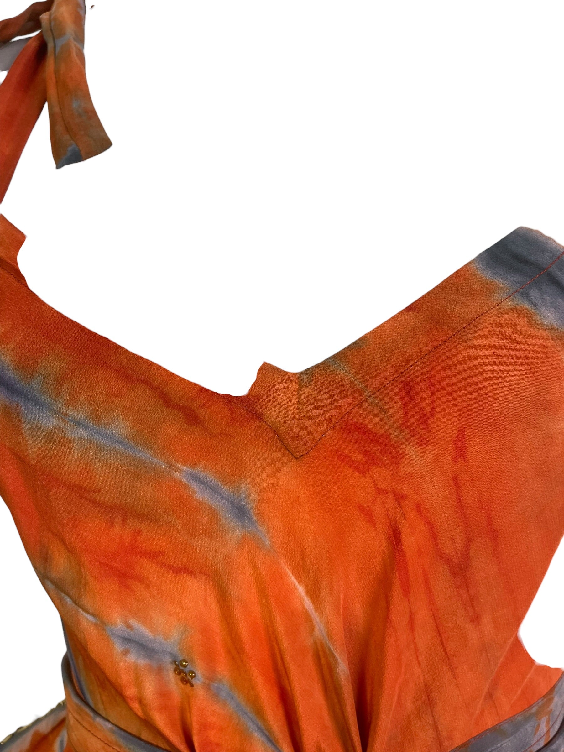 PRC9000 Avatar Pure Silk Maxi Dress with Belt