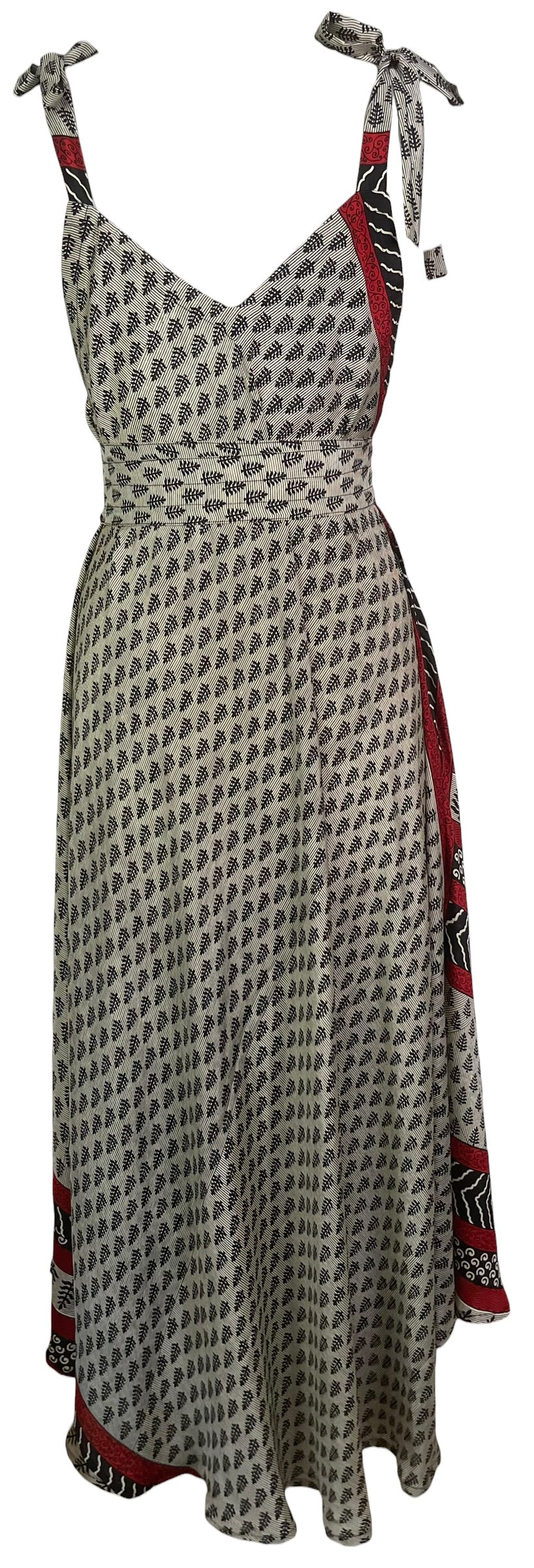 PRC8995 Wabi Sabi Pure Silk Maxi Dress with Belt