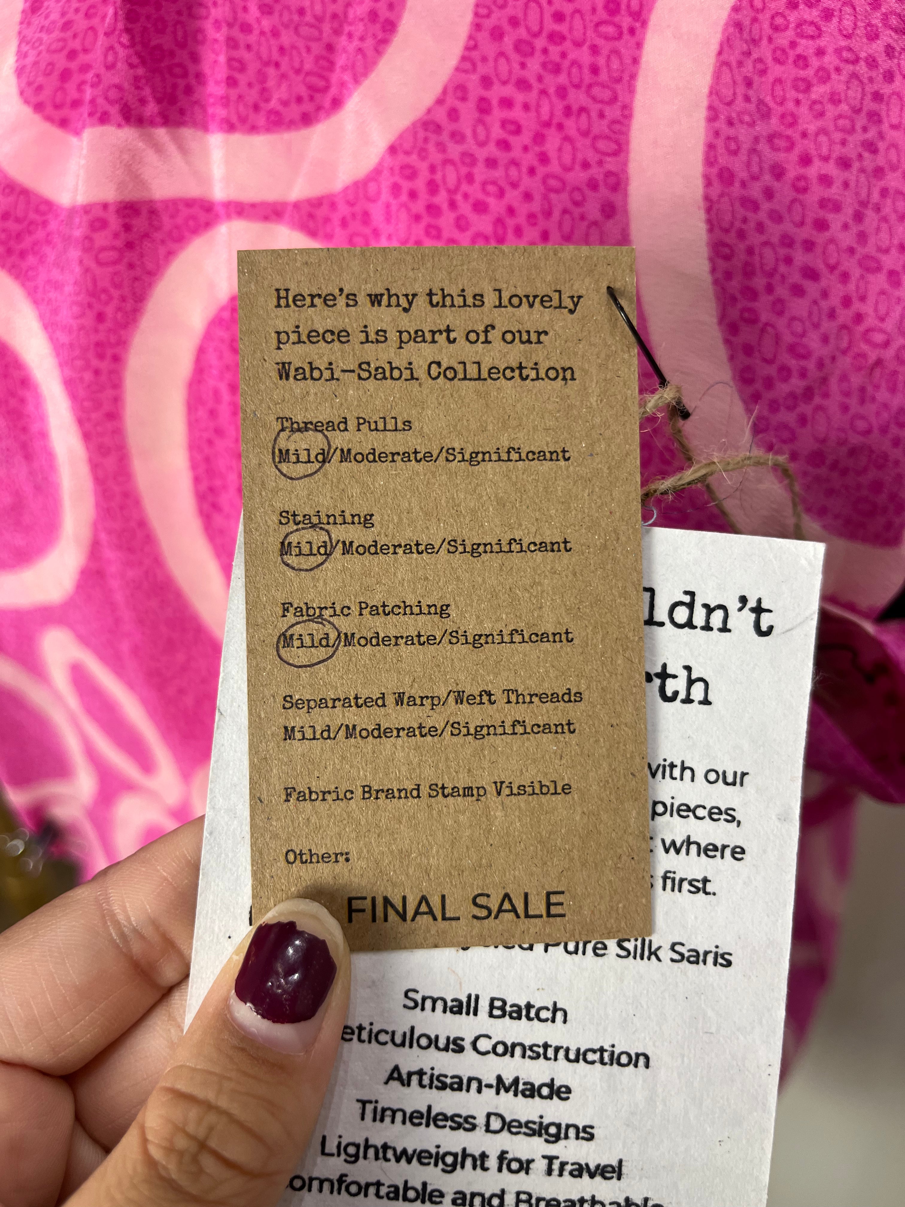 PRC7943 Wabi Sabi Pure Silk Boxy Top