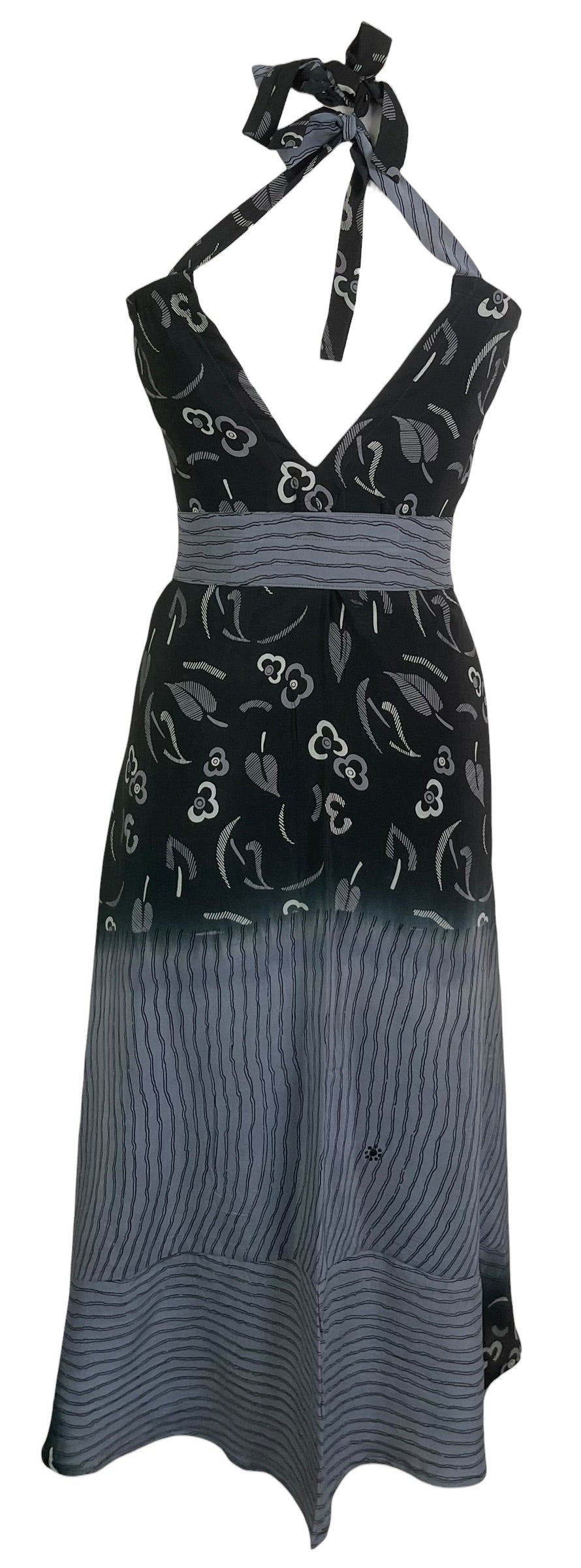 PRC8987 Wabi Sabi Pure Silk Maxi Dress with Belt