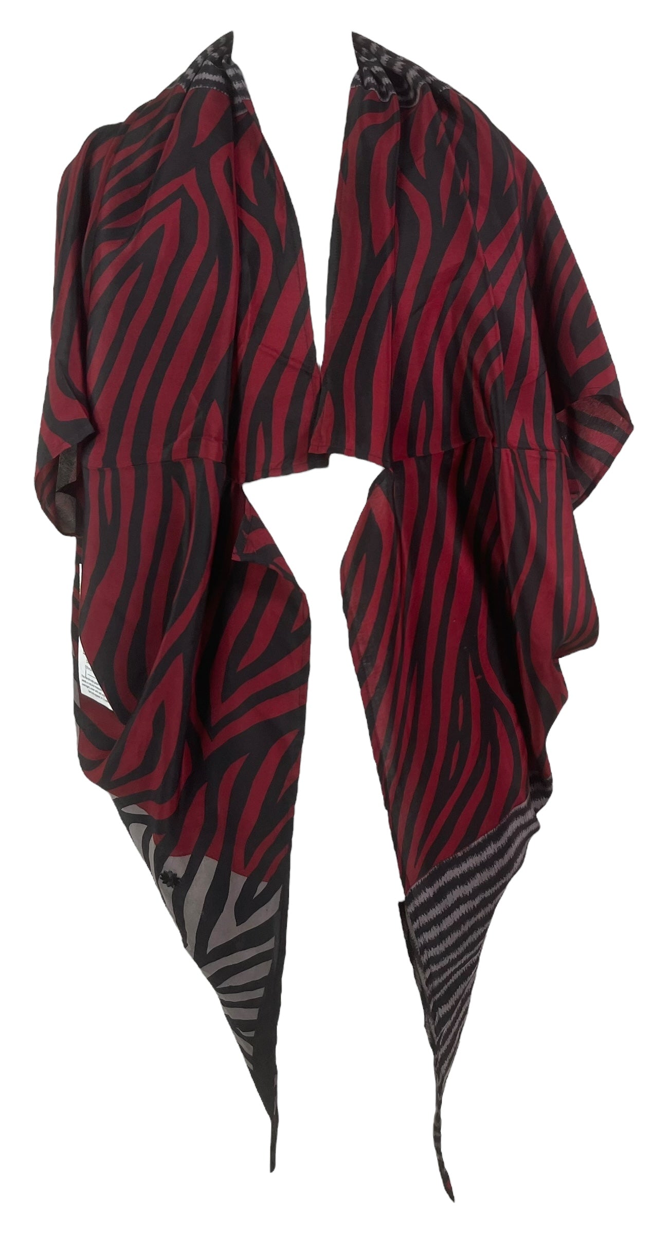 PRC8089 Wabi Sabi Pure Silk Cardigan by Wabi Sabi – Handmade ethical Cardigan from sariKNOTsari using upcycled silk. Designed in Canada for travel and slow fashion, loved from Toronto to LA to Sydney.