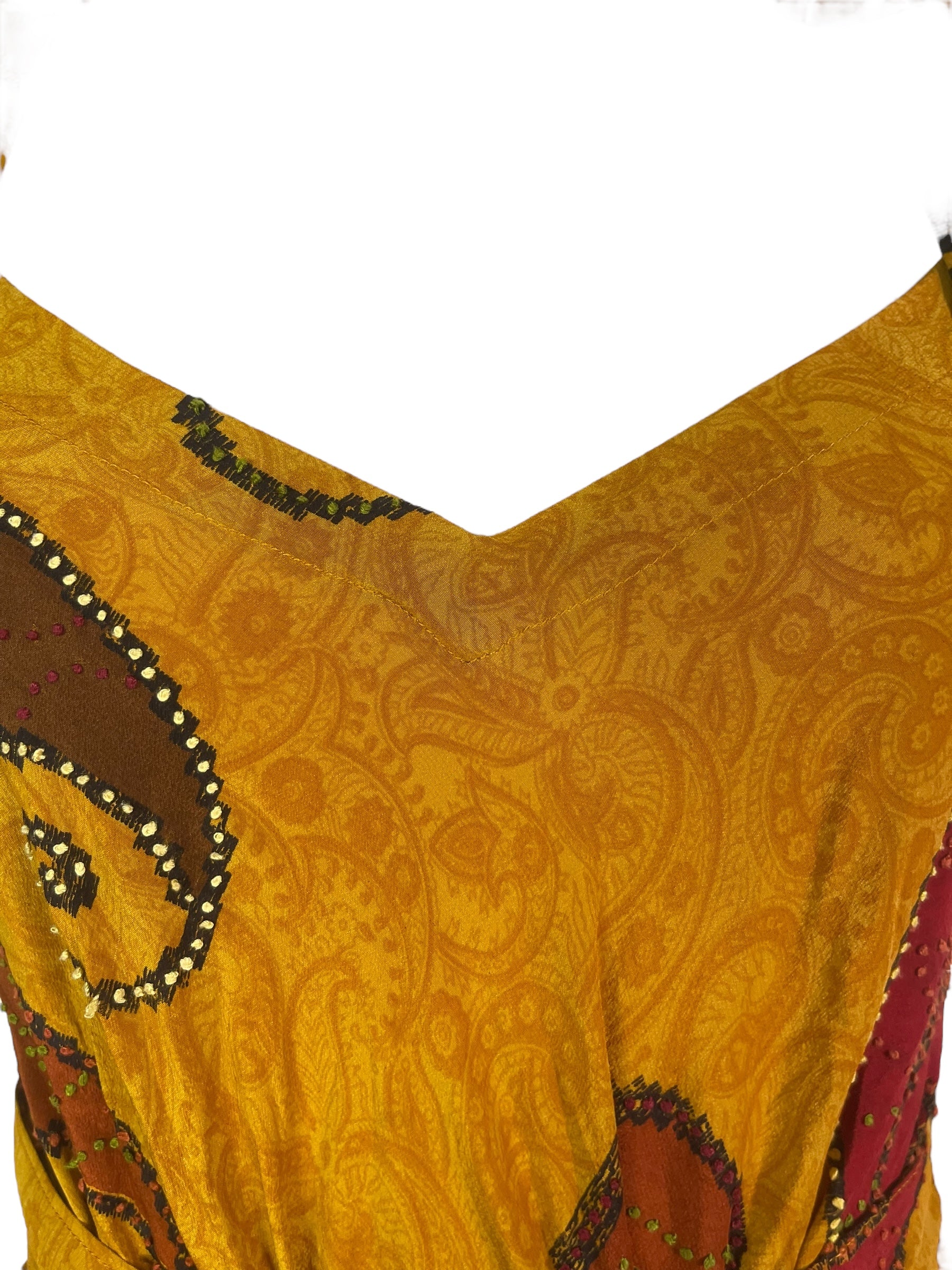 PRC7756 Avatar Pure Silk Maxi Dress with Belt