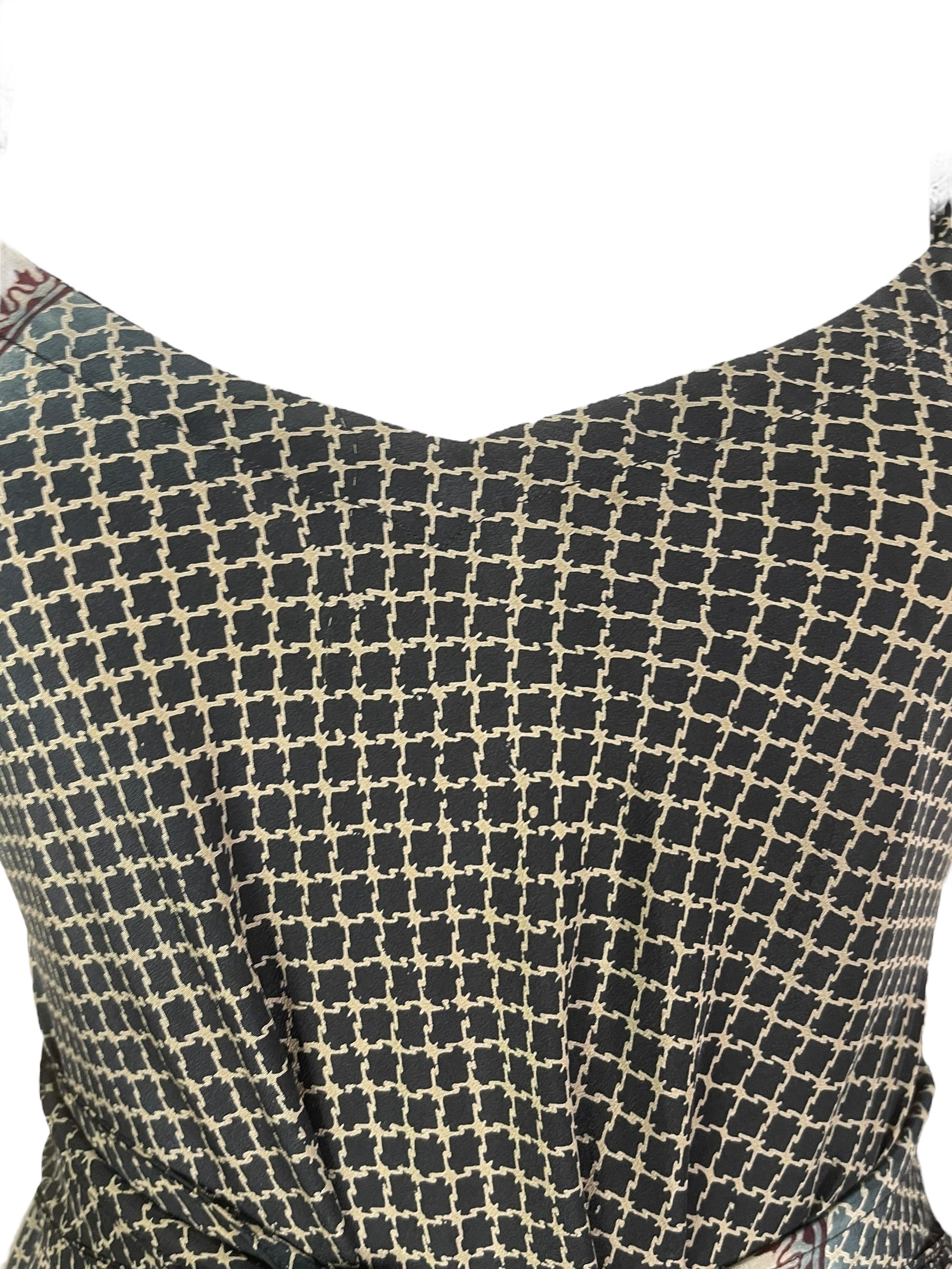 PRC7751 Avatar Pure Silk Maxi Dress with Belt