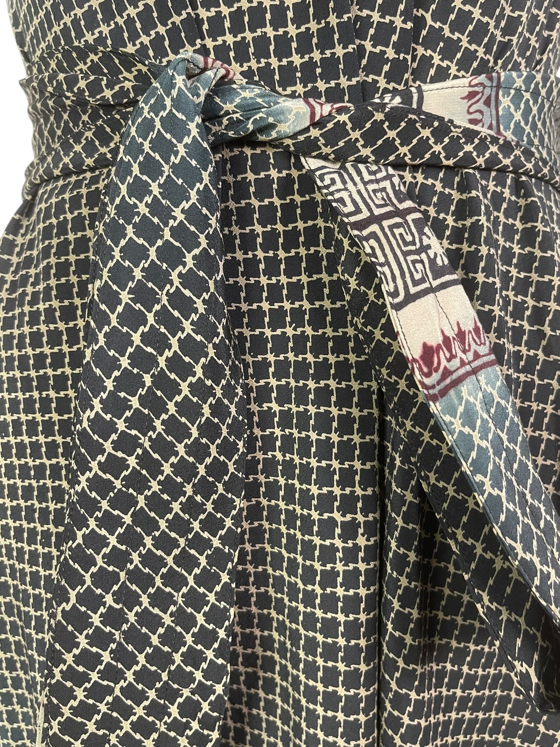 PRC7751 Avatar Pure Silk Maxi Dress with Belt