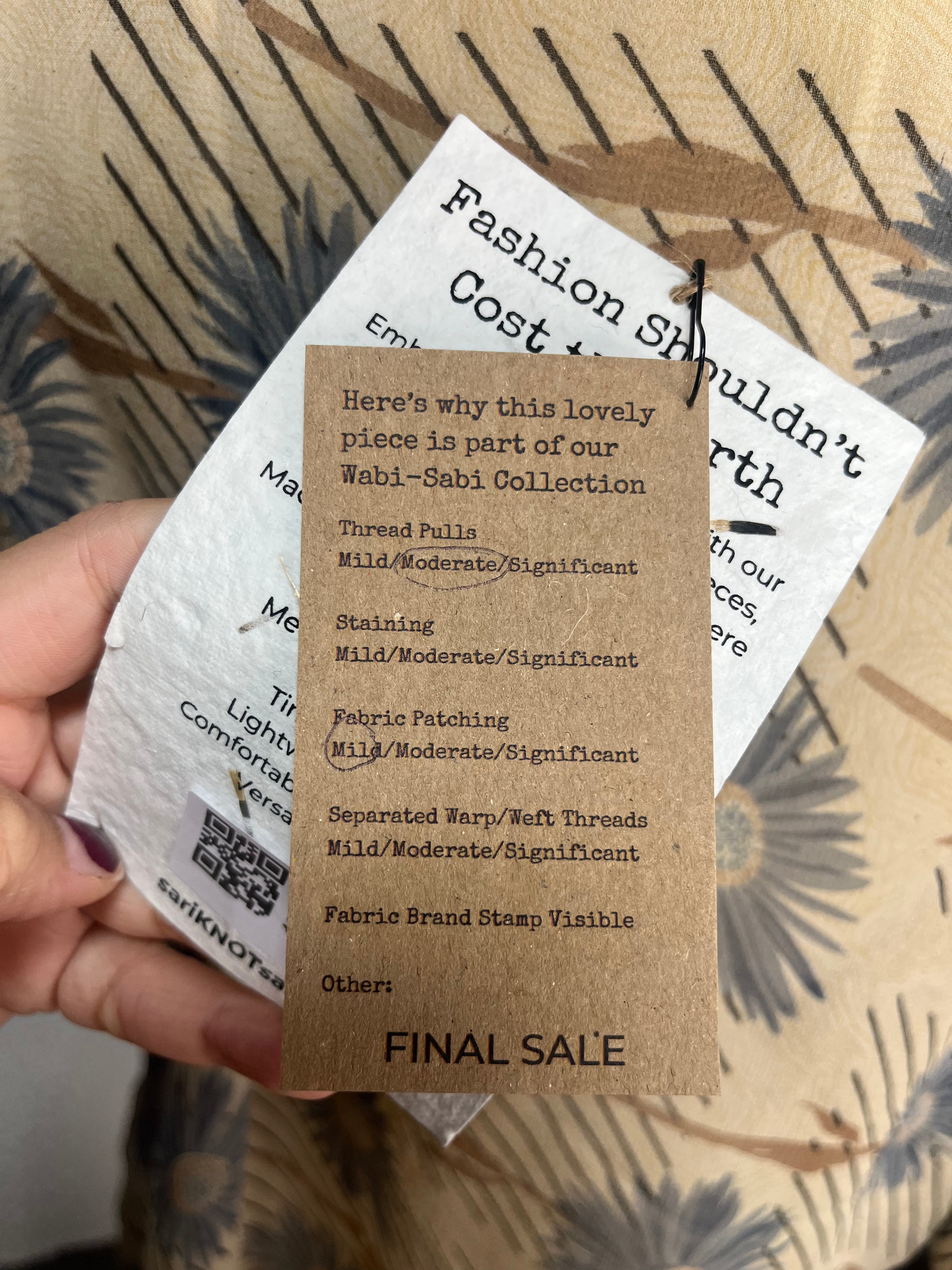 PRG8231 Sheer Wabi Sabi Pure Silk Side Slit Top