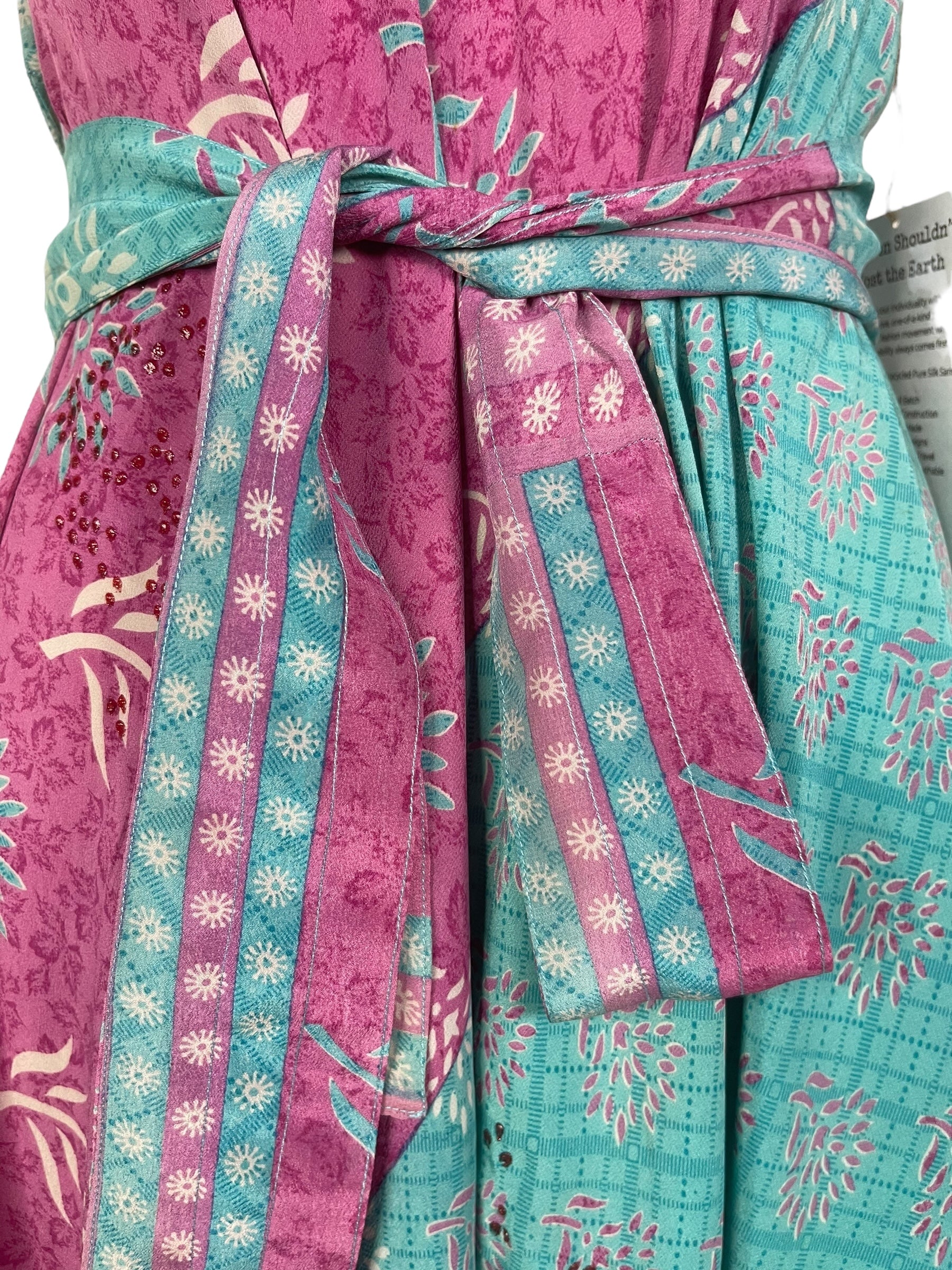 PRC8276 Avatar Pure Silk Maxi Dress with Belt