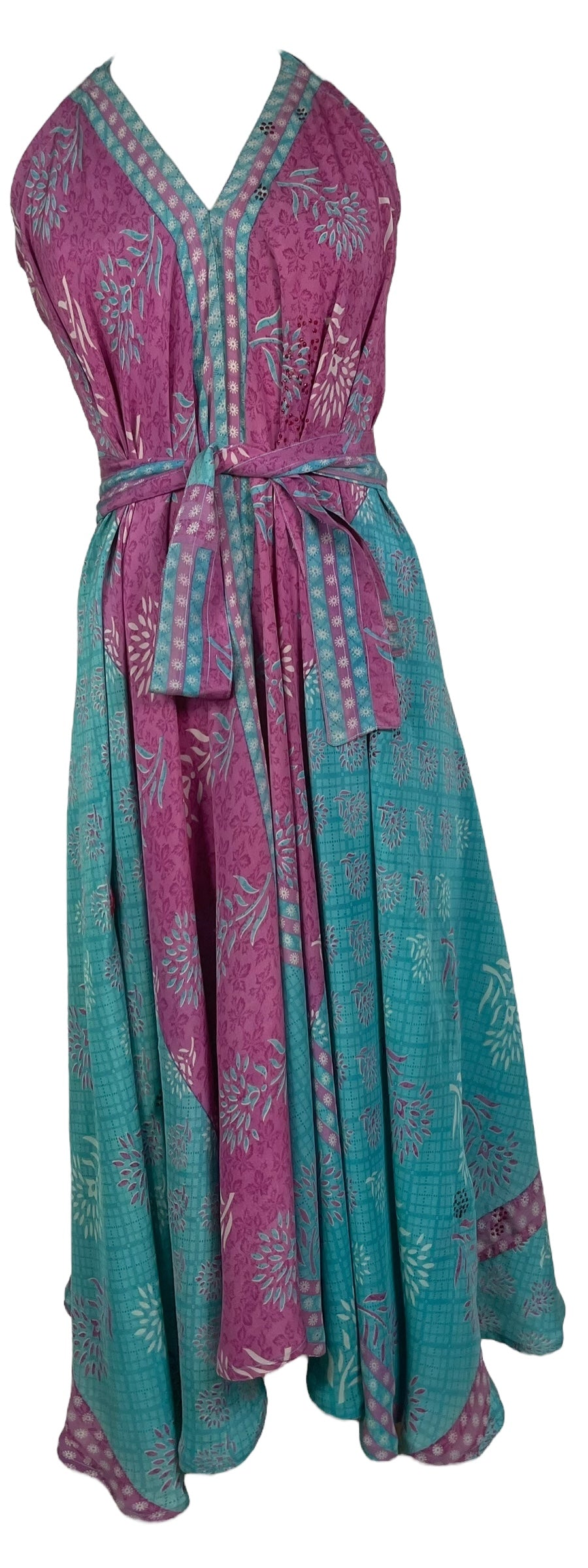 PRC8276 Avatar Pure Silk Maxi Dress with Belt