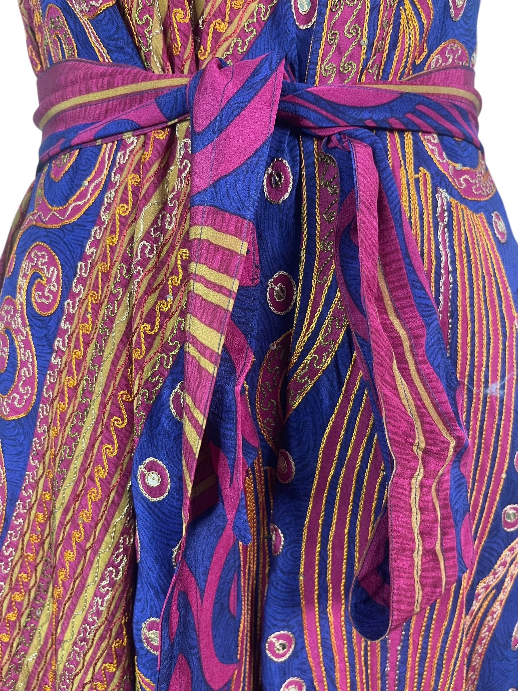 PRC8277 Avatar Pure Silk Maxi Dress with Belt