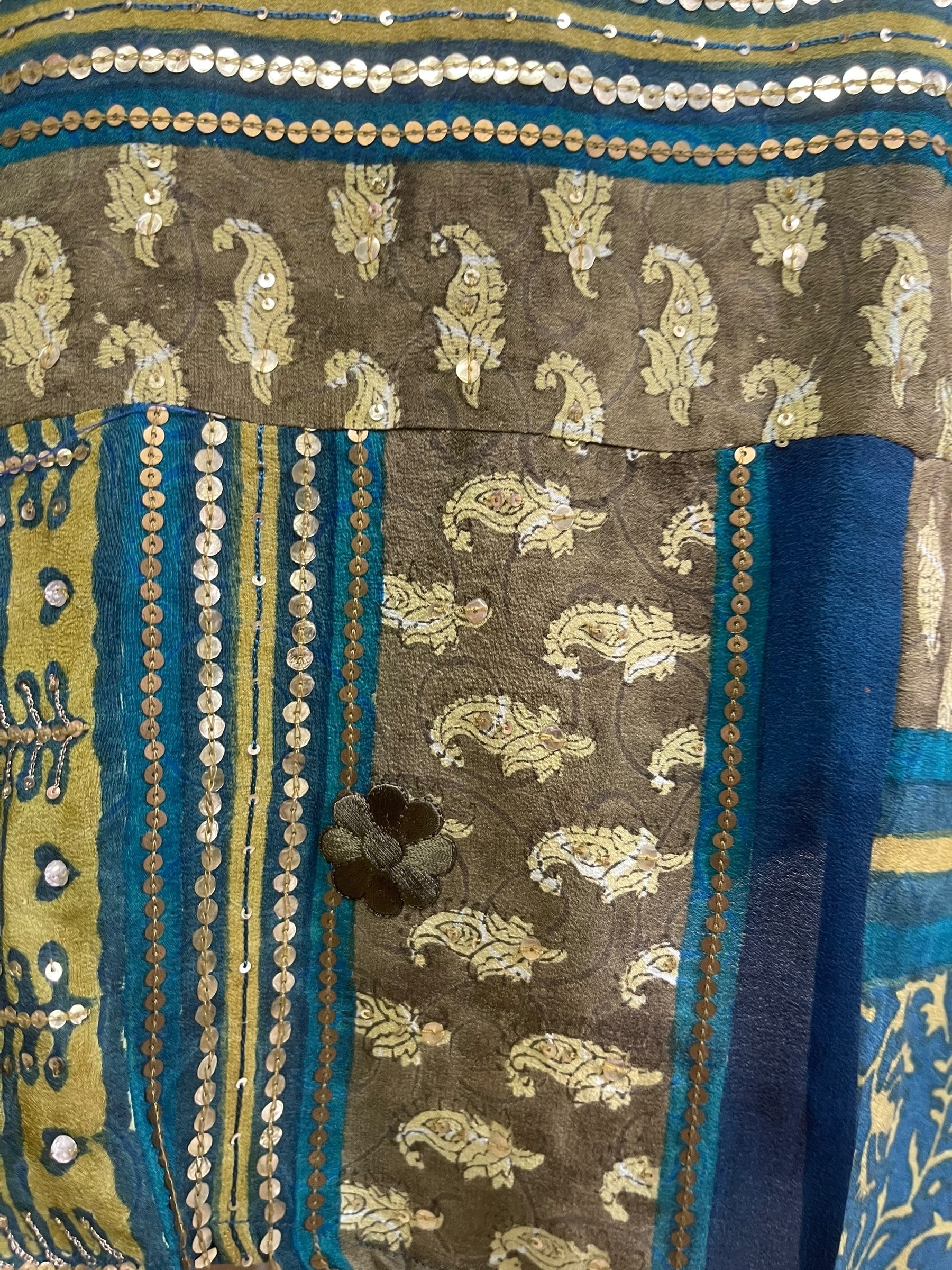 PRC7753 Avatar Pure Silk Maxi Dress with Belt