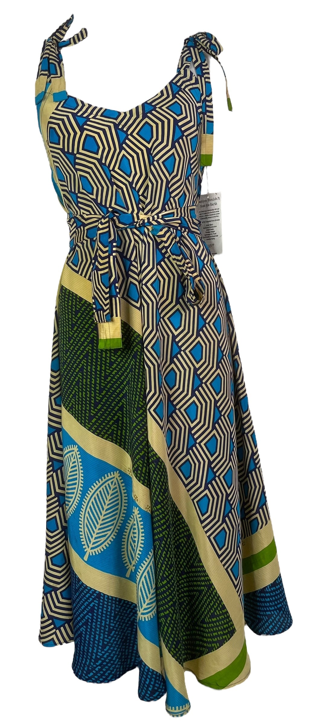 PRC8274 Avatar Pure Silk Maxi Dress with Belt