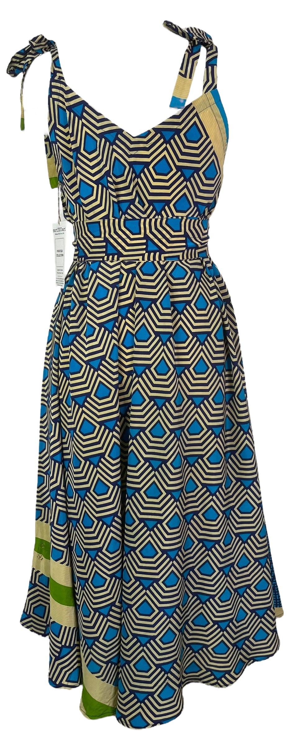 PRC8274 Avatar Pure Silk Maxi Dress with Belt