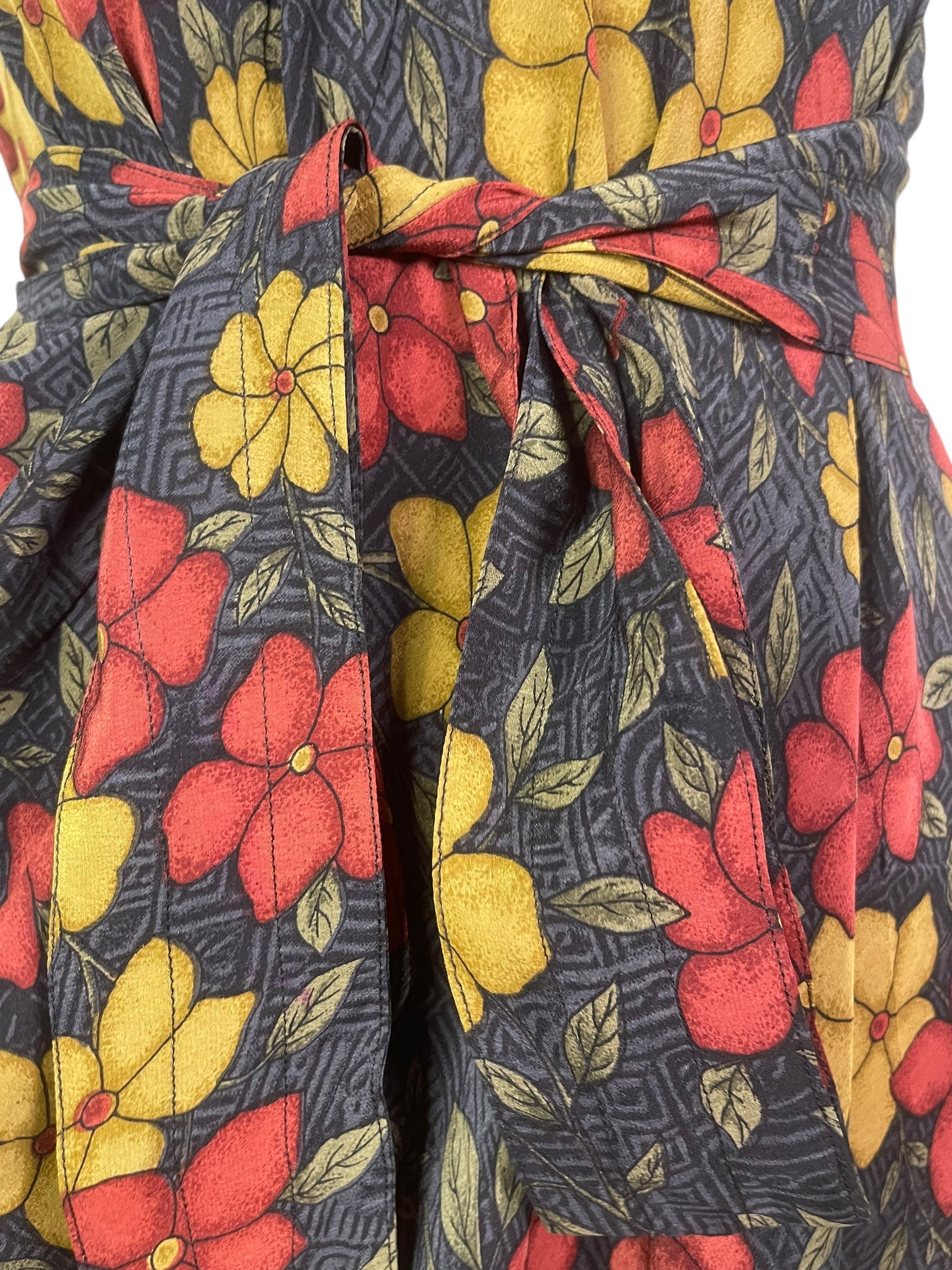 PRC7749 Avatar Pure Silk Maxi Dress with Belt