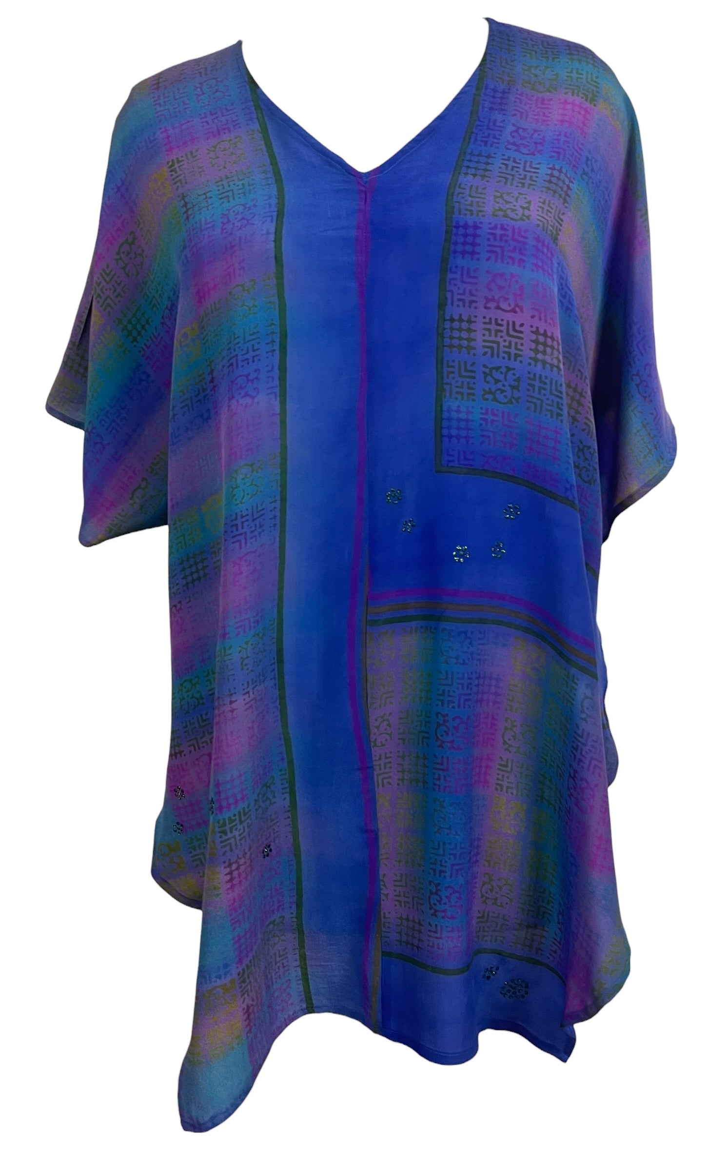 PRC8969 Avatar Pure Silk Waterfall Top
