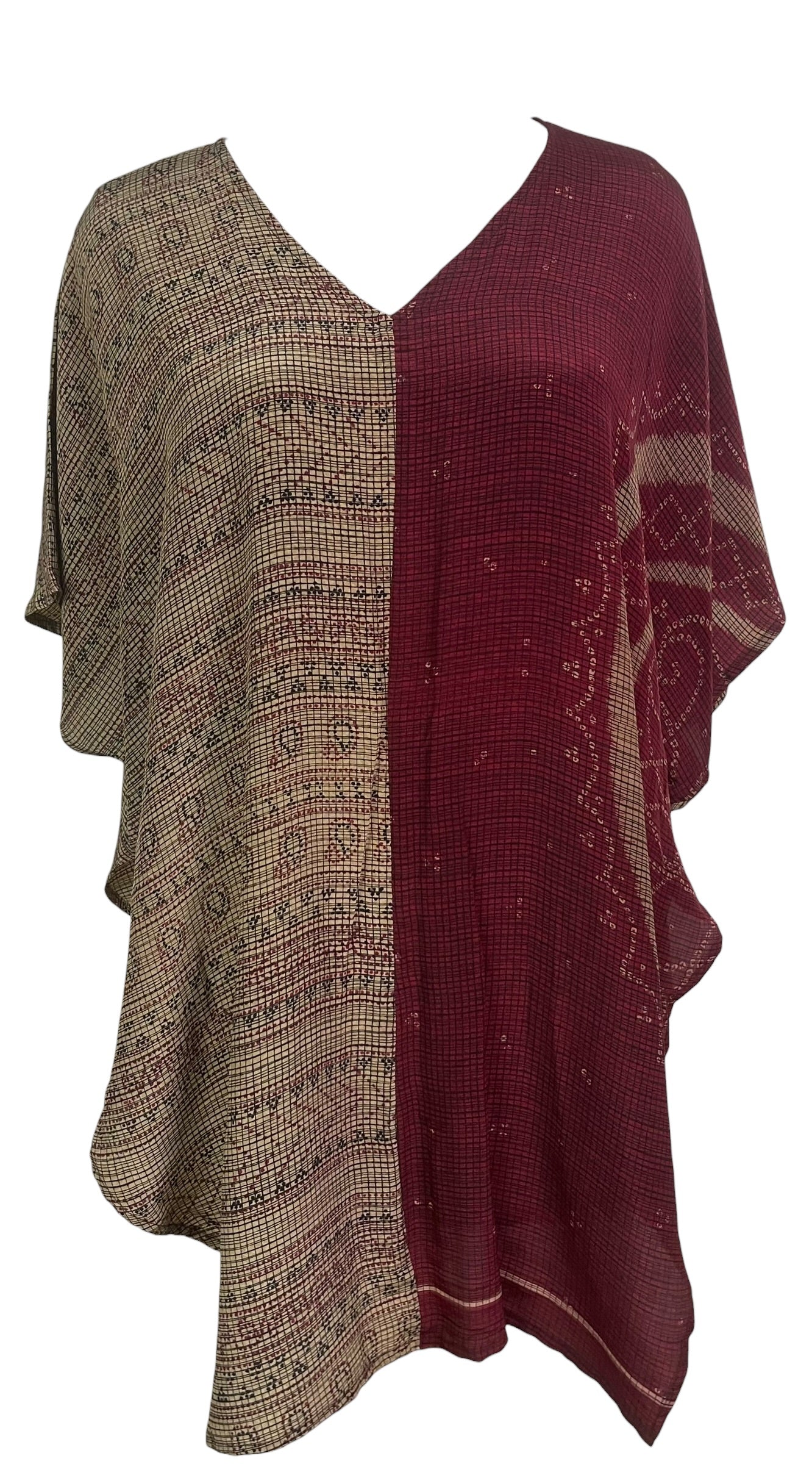 PRC7566 Avatar Pure Silk Waterfall Top